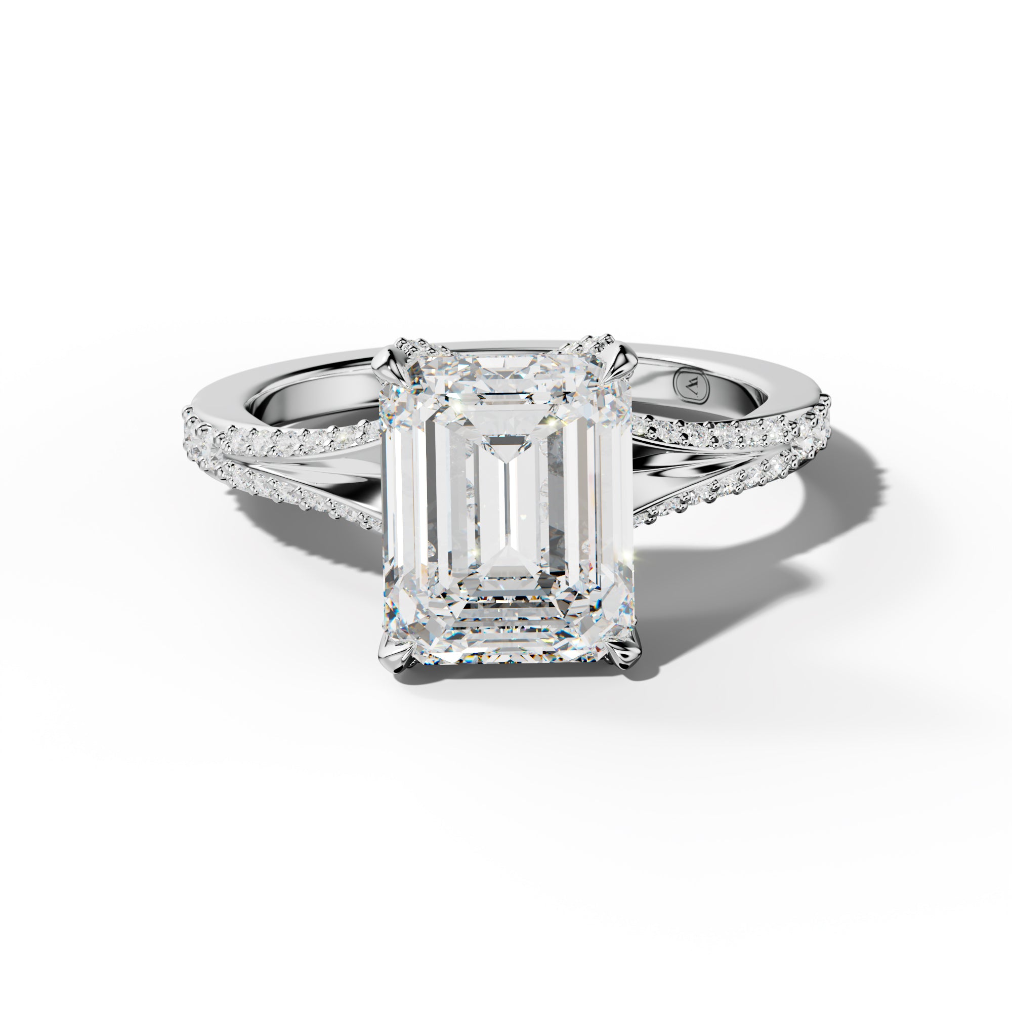 Samantha Emerald Cut Engagement Ring