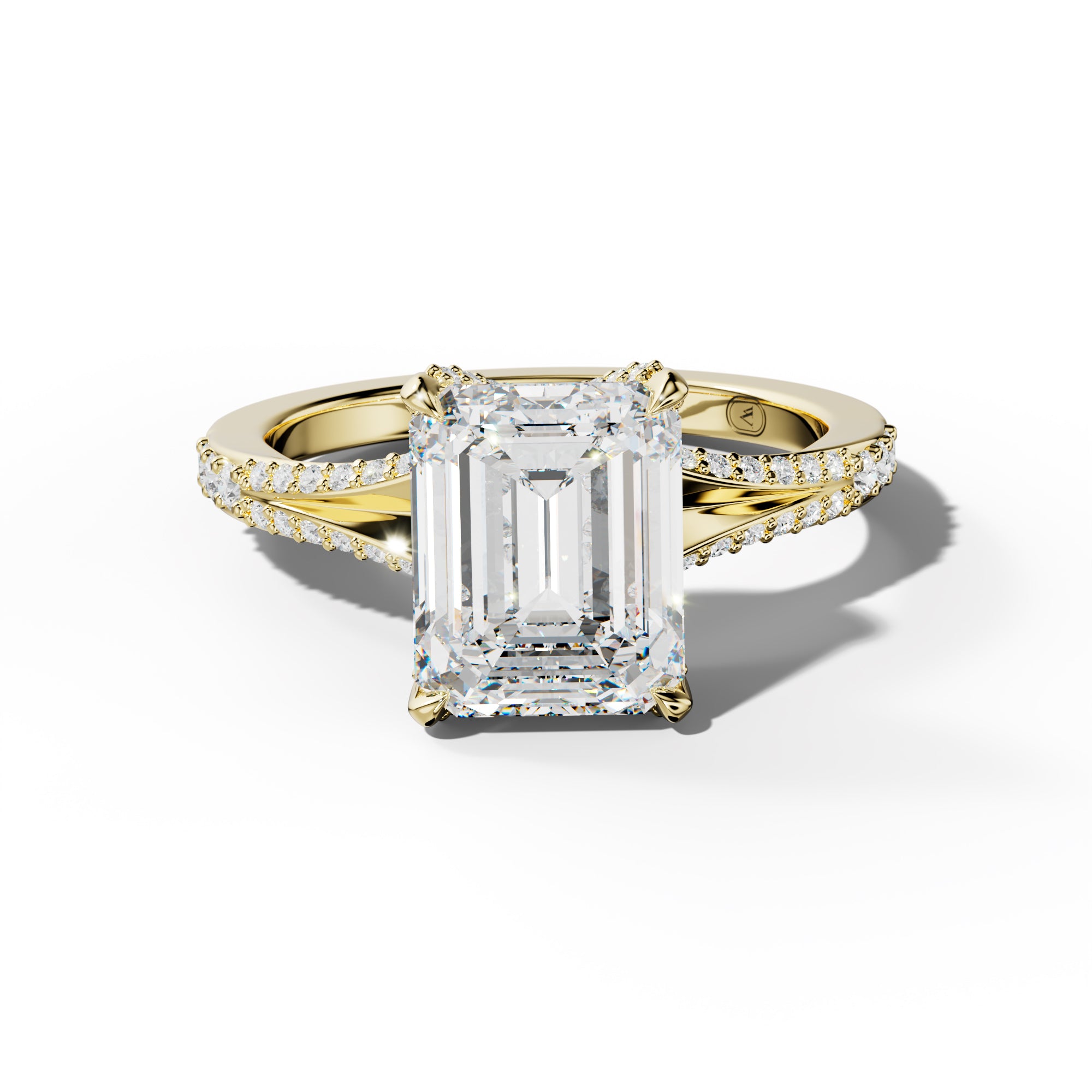 Samantha Emerald Cut Engagement Ring