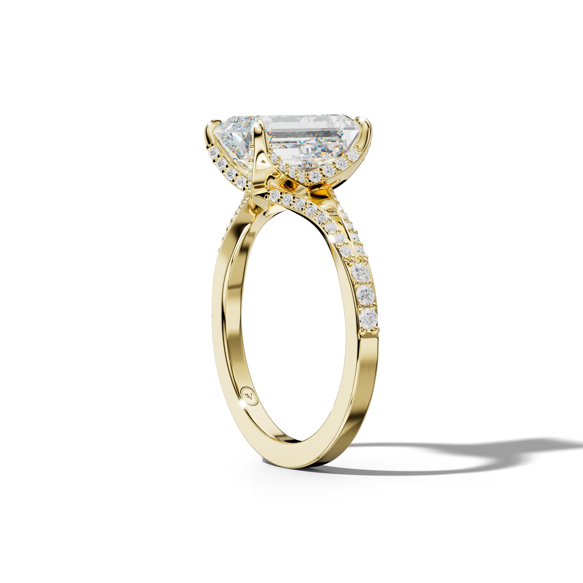 Samantha Emerald Cut Engagement Ring