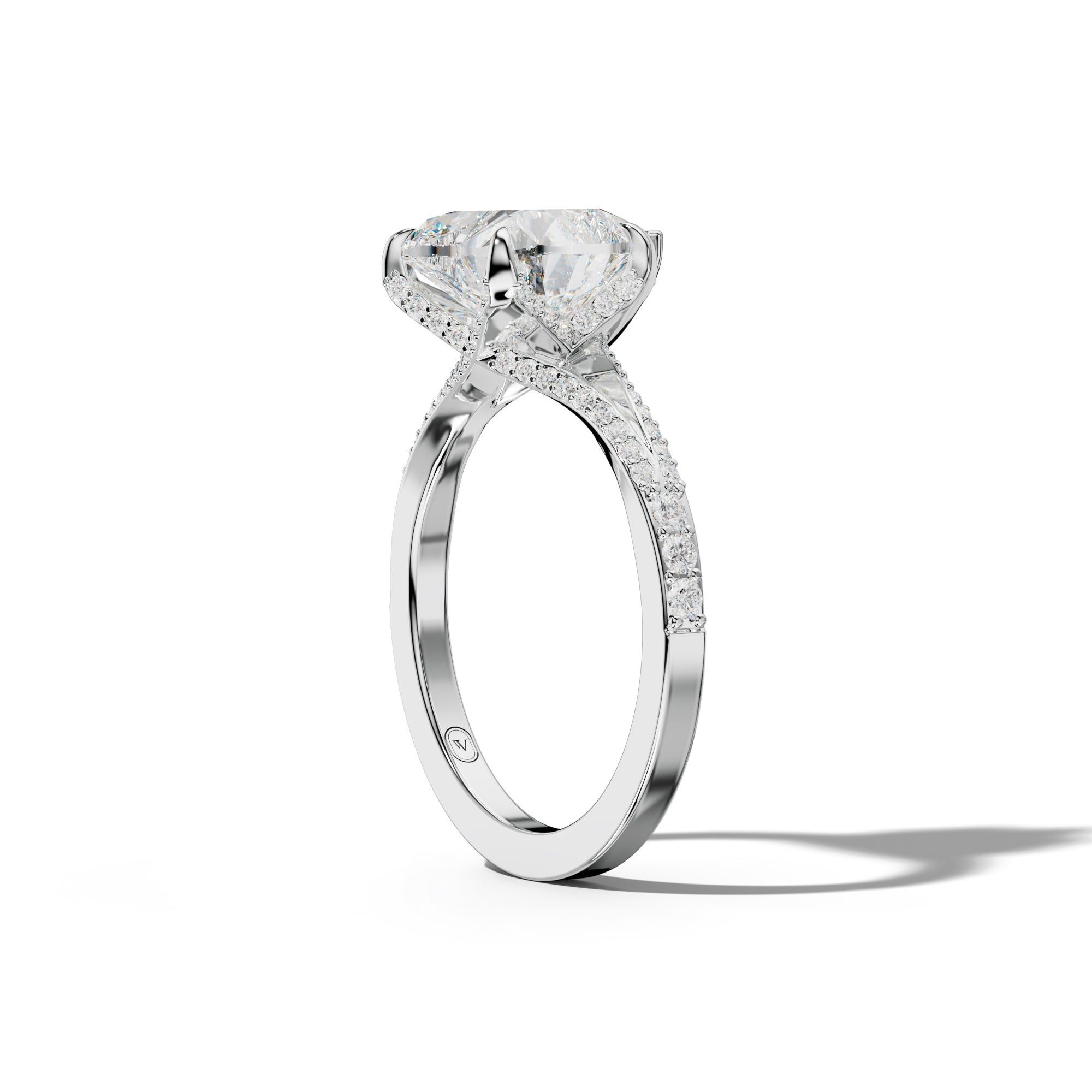 Samantha Heart Diamond Engagement Ring
