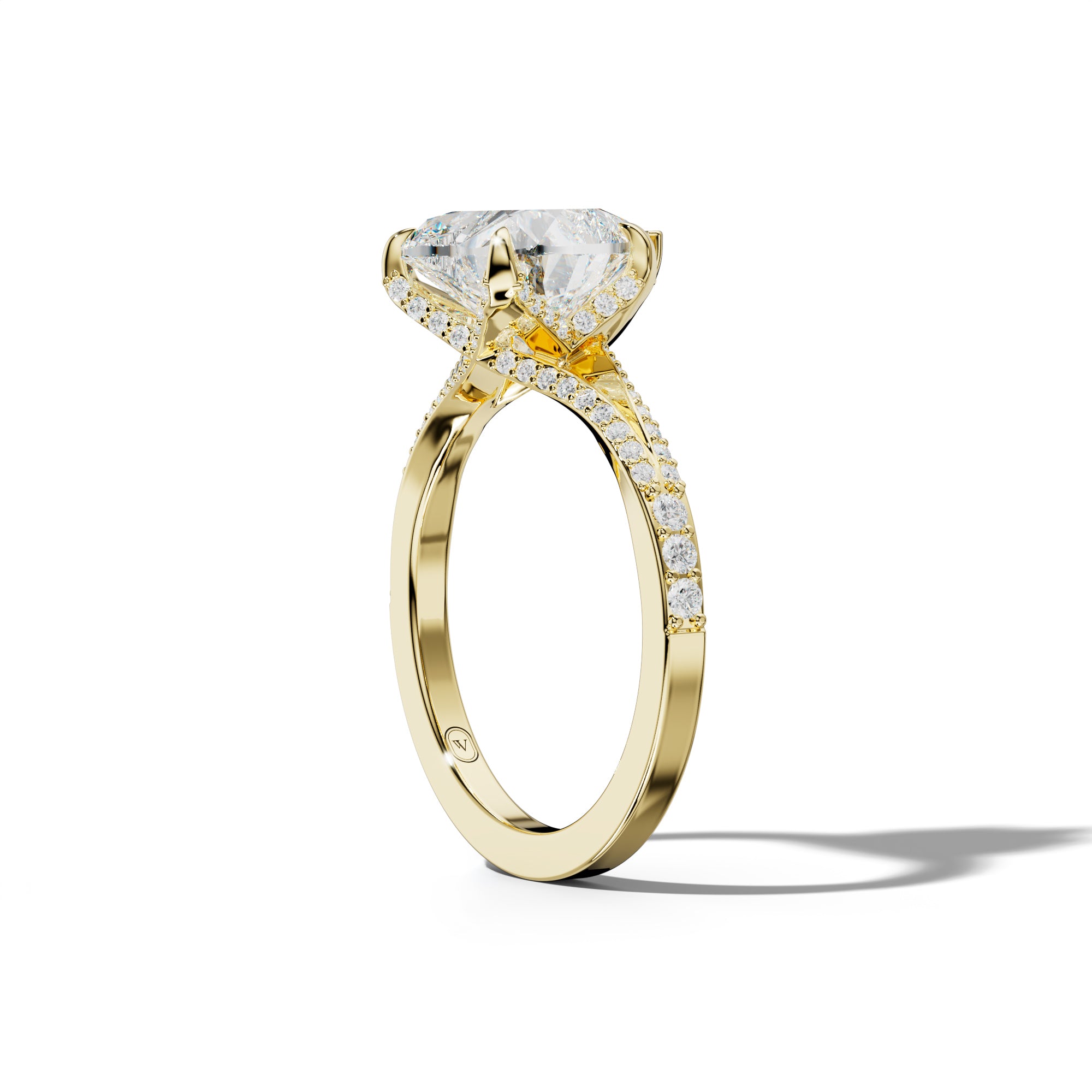 Samantha Heart Diamond Engagement Ring