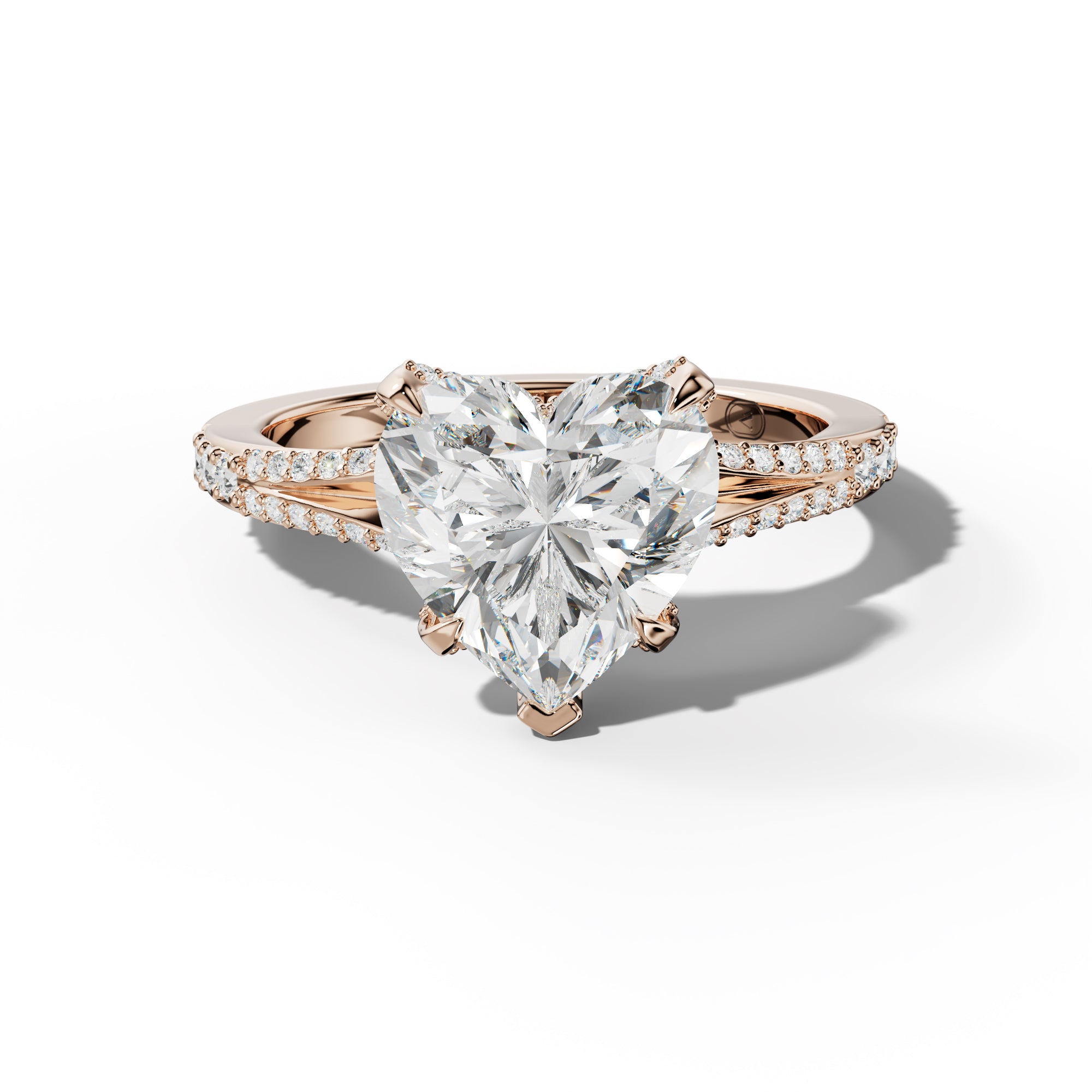 Samantha Heart Diamond Engagement Ring