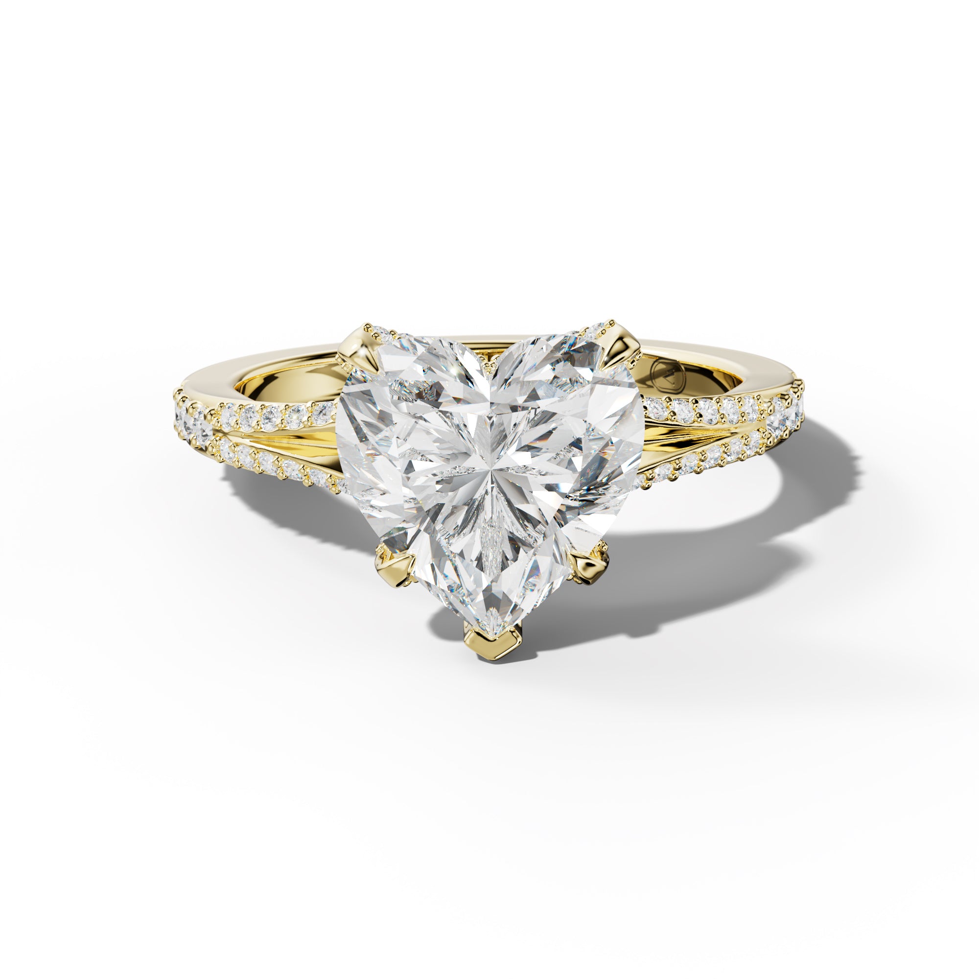 Samantha Heart Diamond Engagement Ring