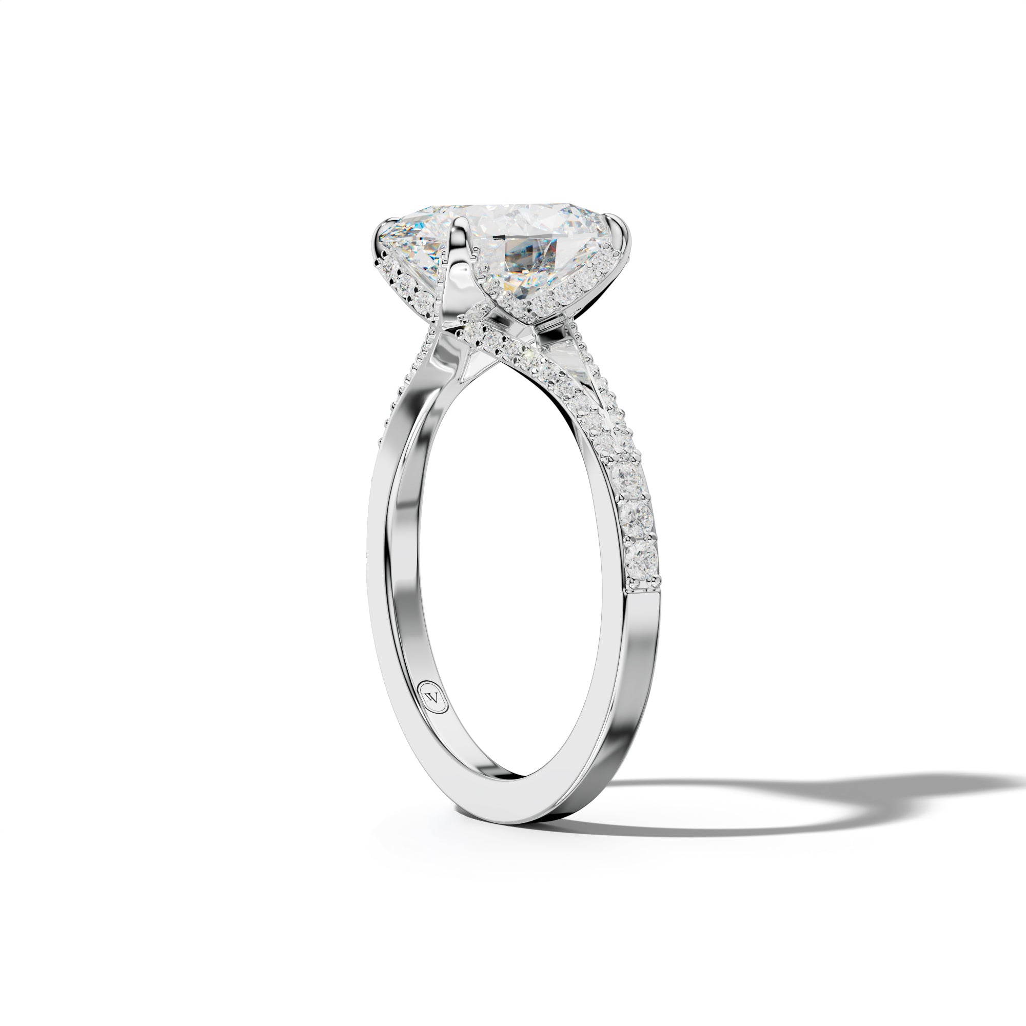 Samantha Oval Diamond Engagement Ring