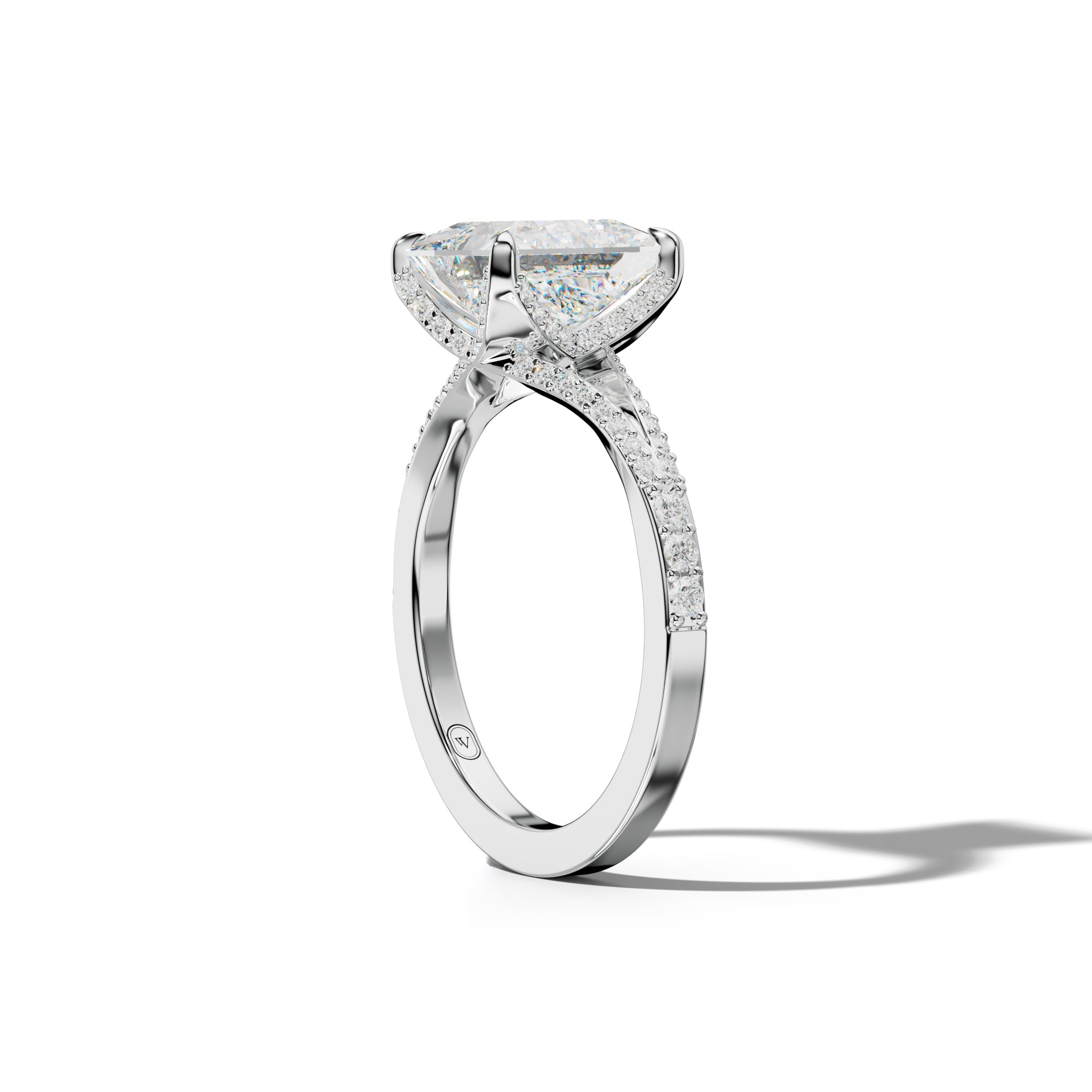 Samantha Princess Cut Engagement Ring