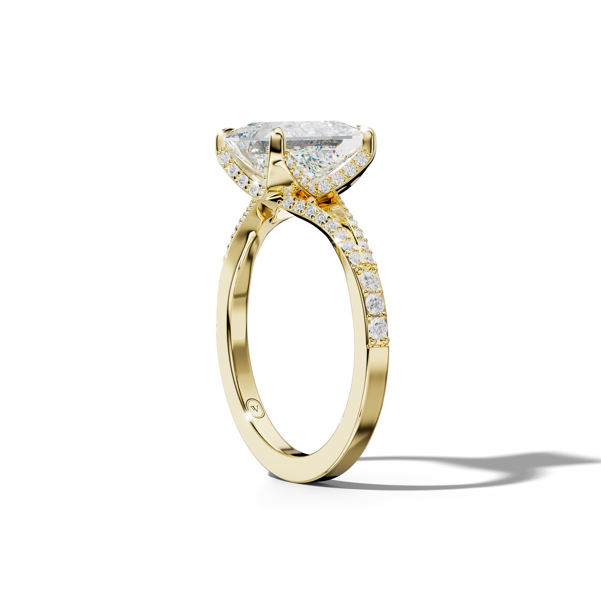 Samantha Princess Cut Engagement Ring