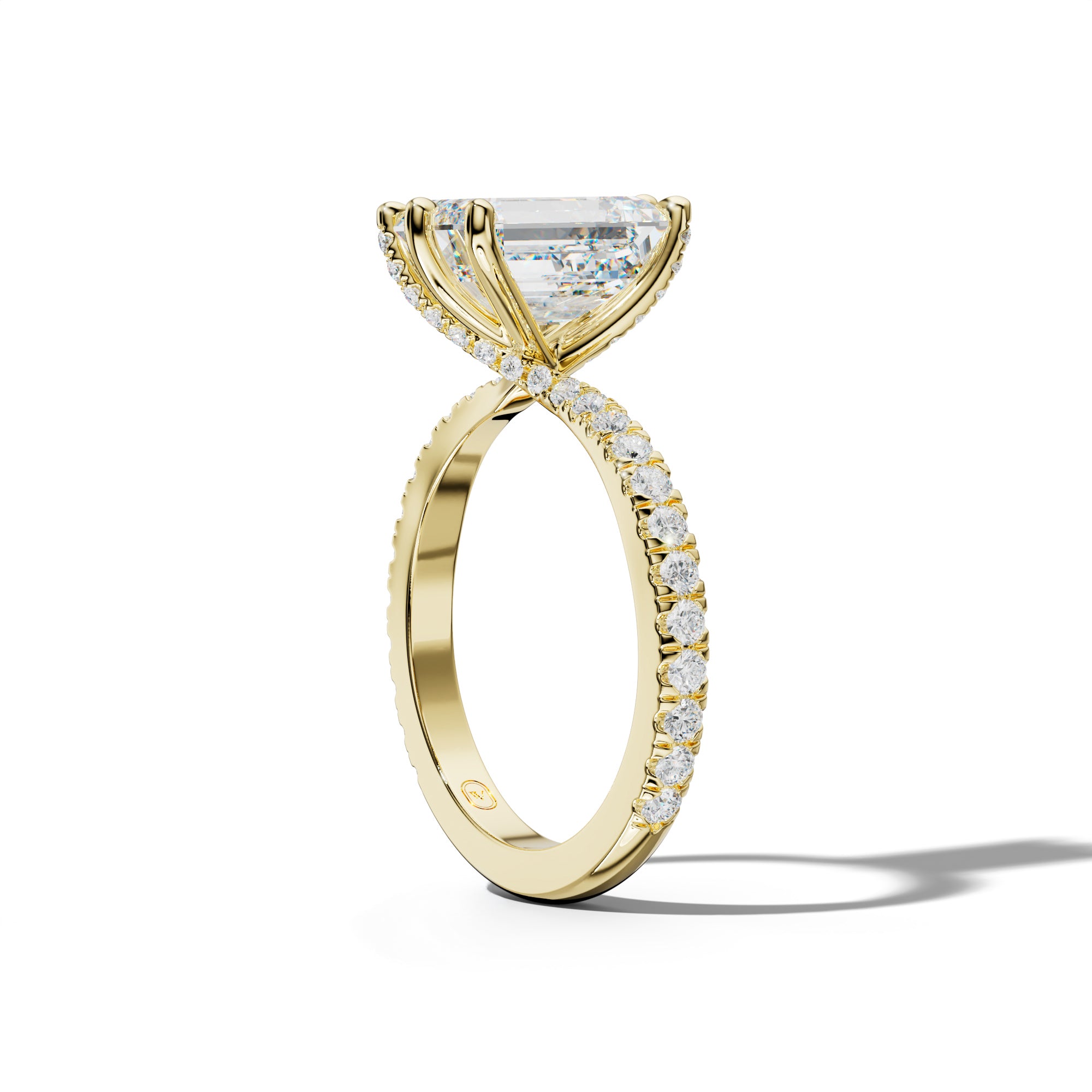 Lisa Emerald Cut Engagement Ring