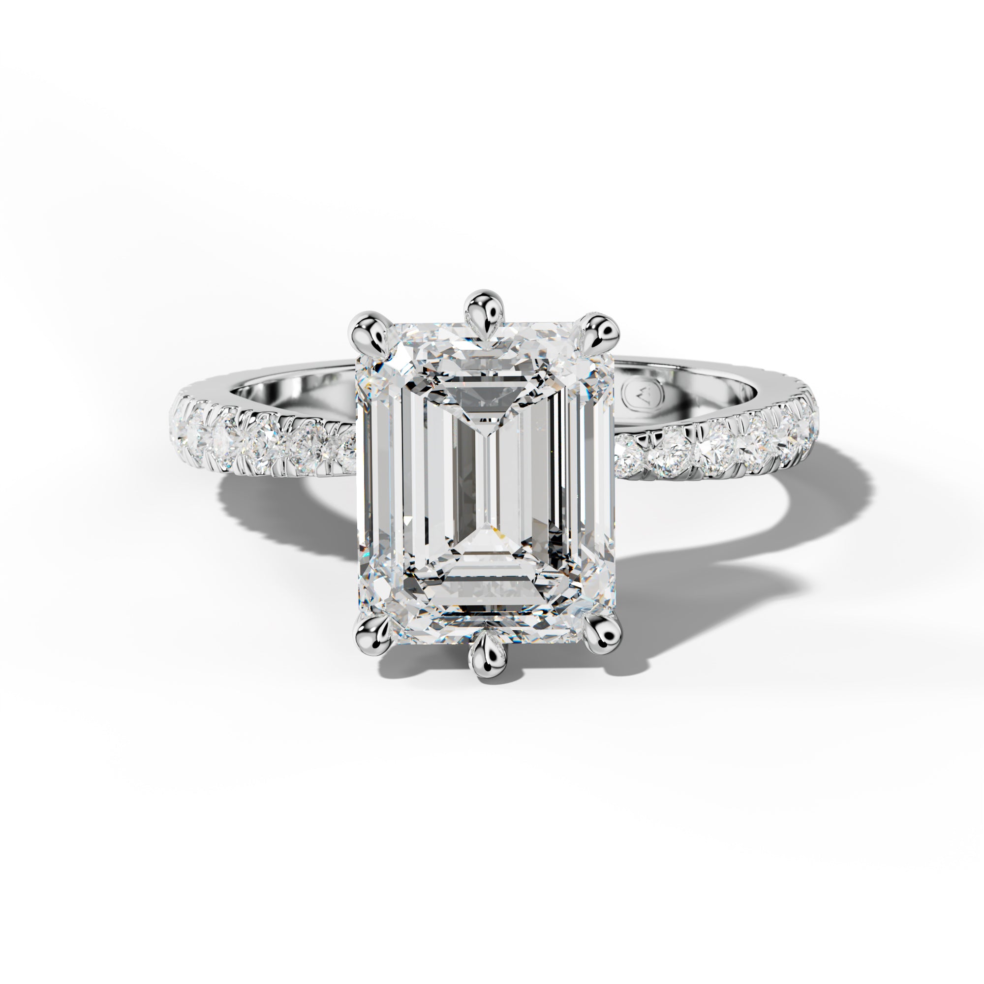 Lisa Emerald Cut Engagement Ring