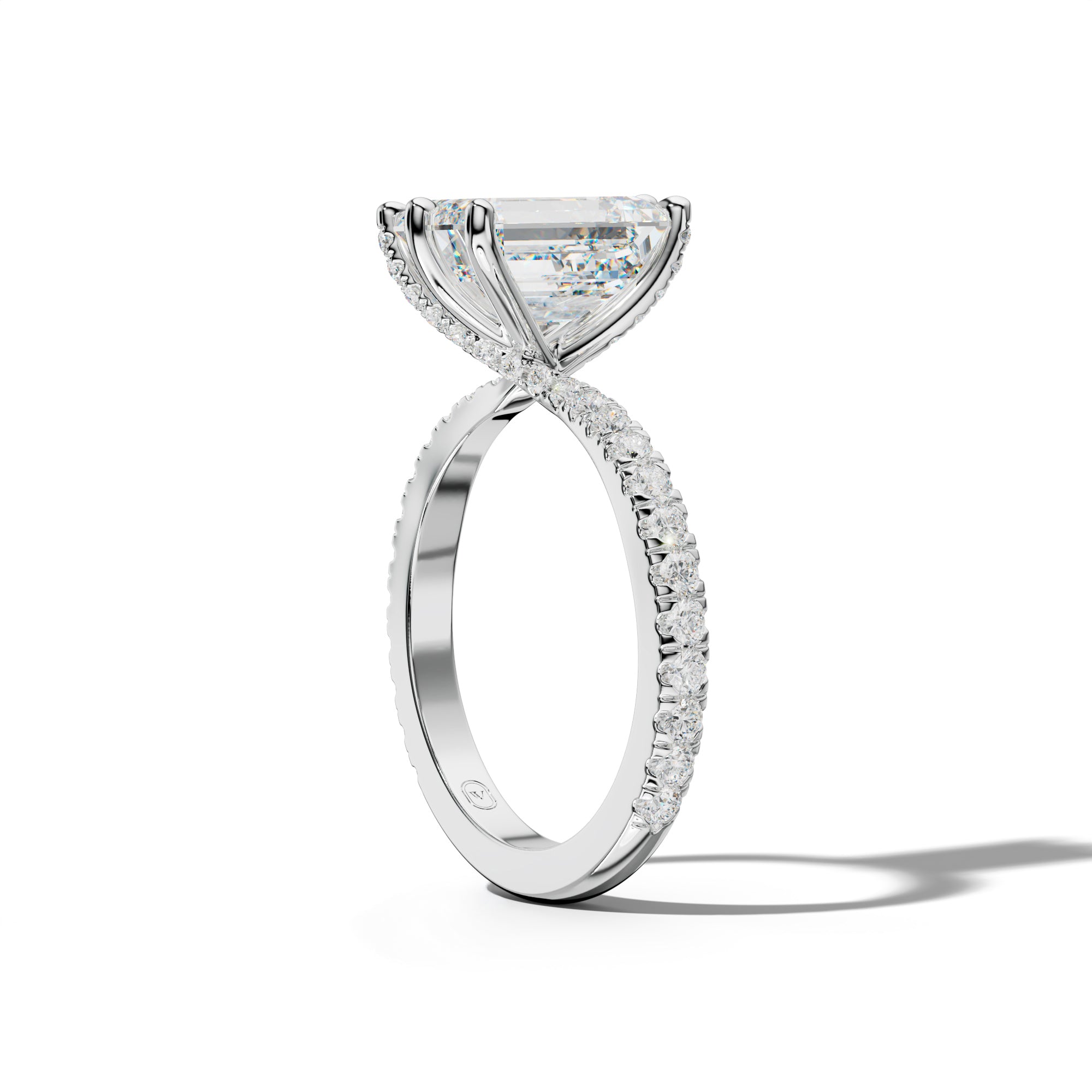 Lisa Emerald Cut Engagement Ring