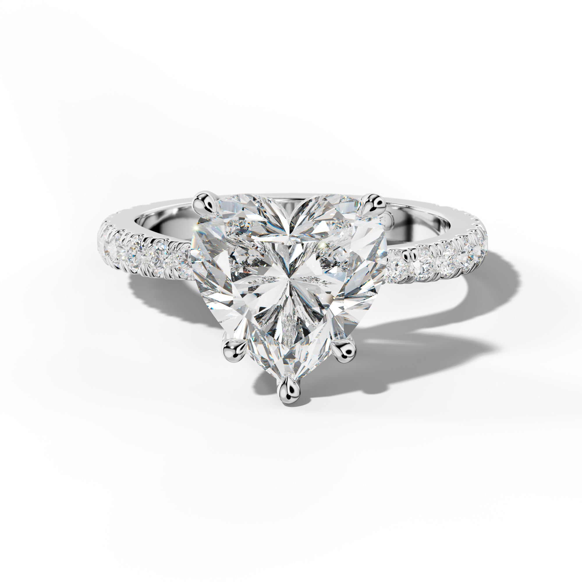 Lisa Heart Diamond Engagement Ring