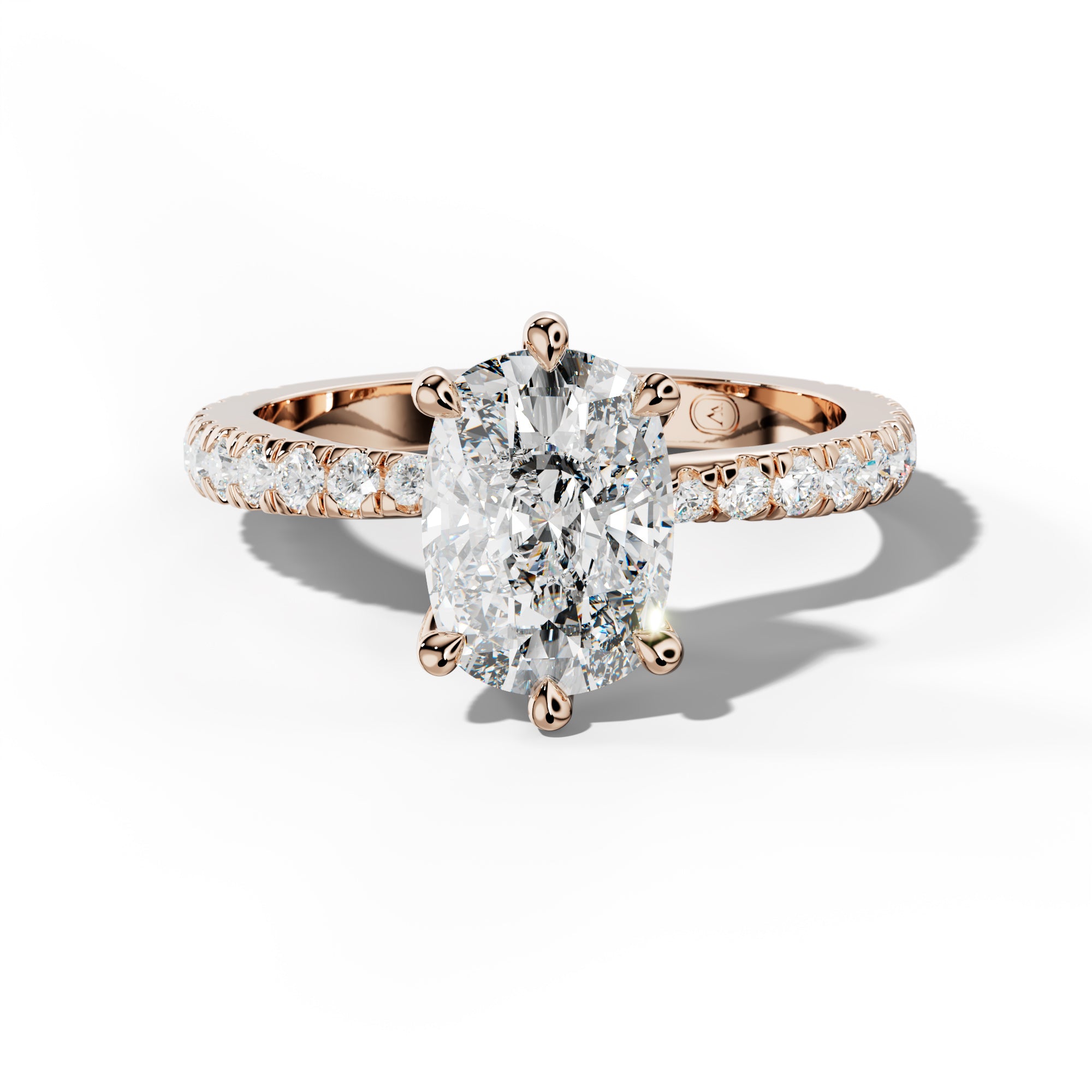 Lisa Elongated Cushion Diamond Engagement Ring