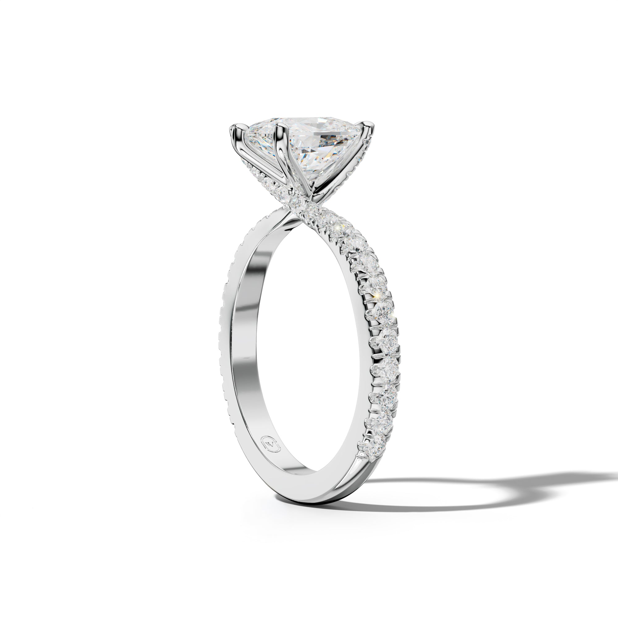Lisa Elongated Cushion Diamond Engagement Ring
