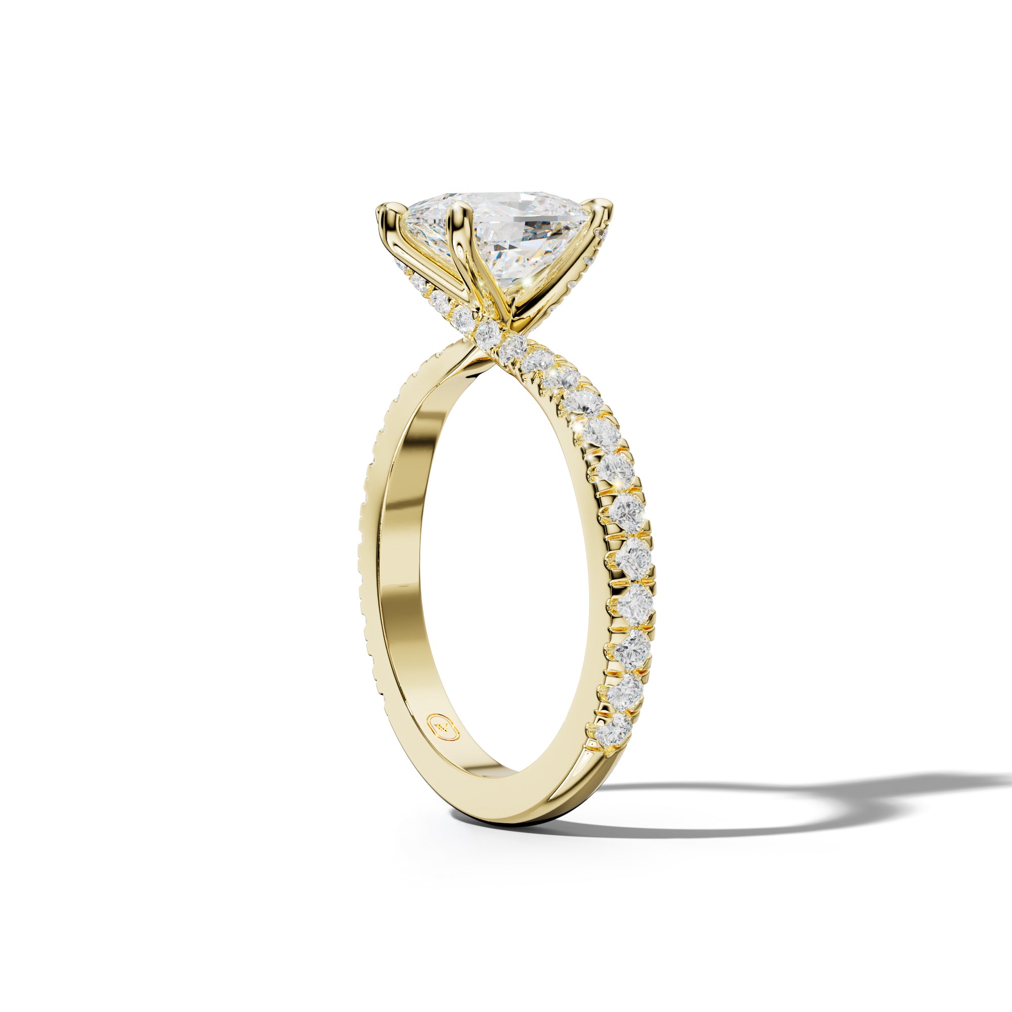 Lisa Elongated Cushion Diamond Engagement Ring