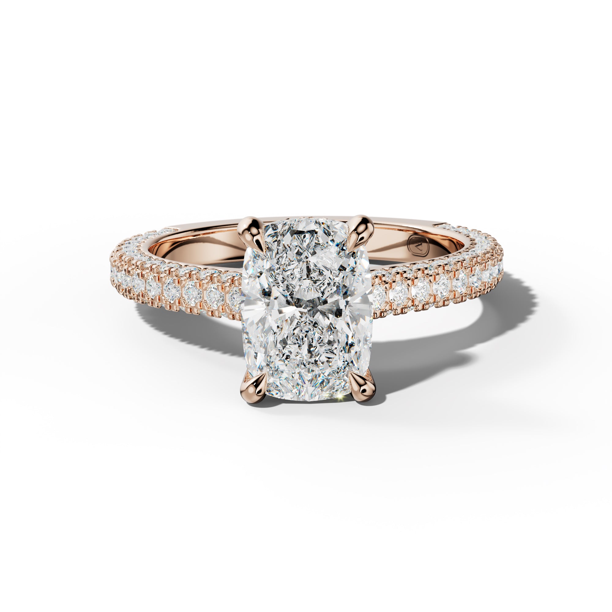 Michelle Elongated Cushion Diamond Engagement Ring