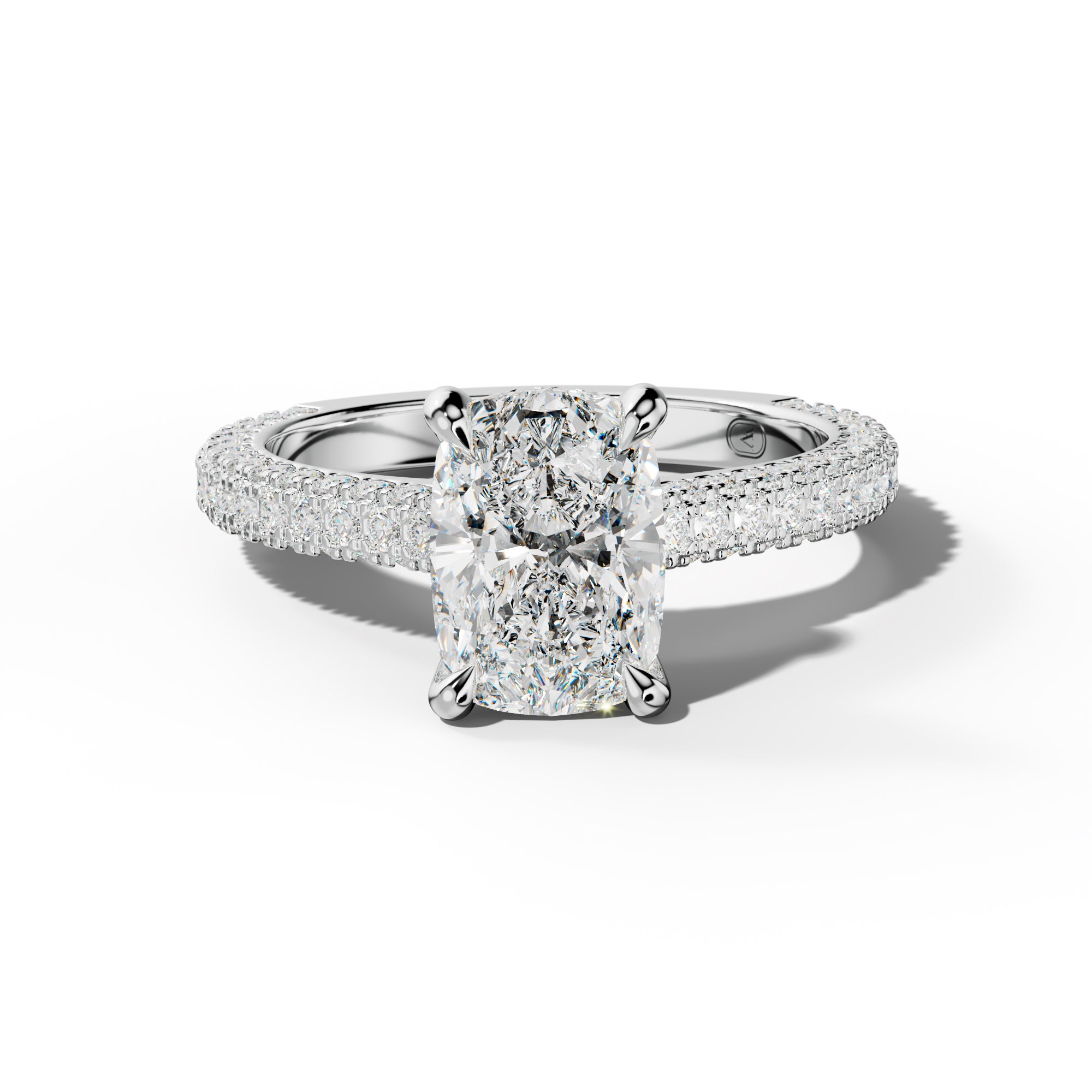 Michelle Elongated Cushion Diamond Engagement Ring
