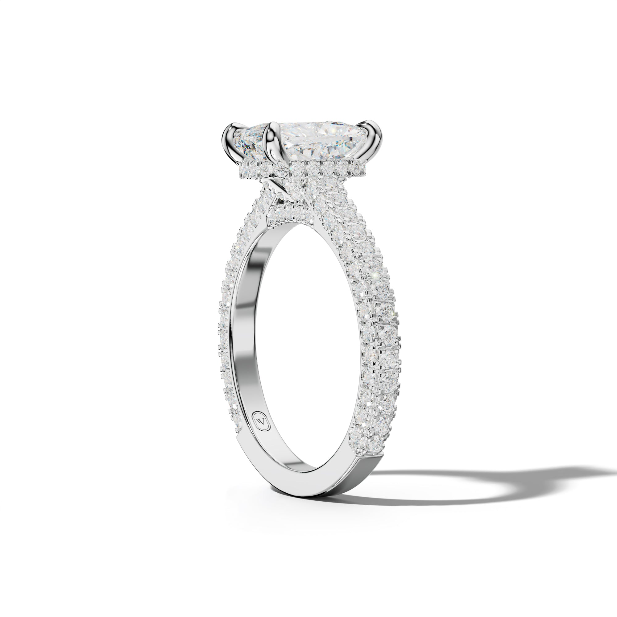 Michelle Elongated Cushion Diamond Engagement Ring