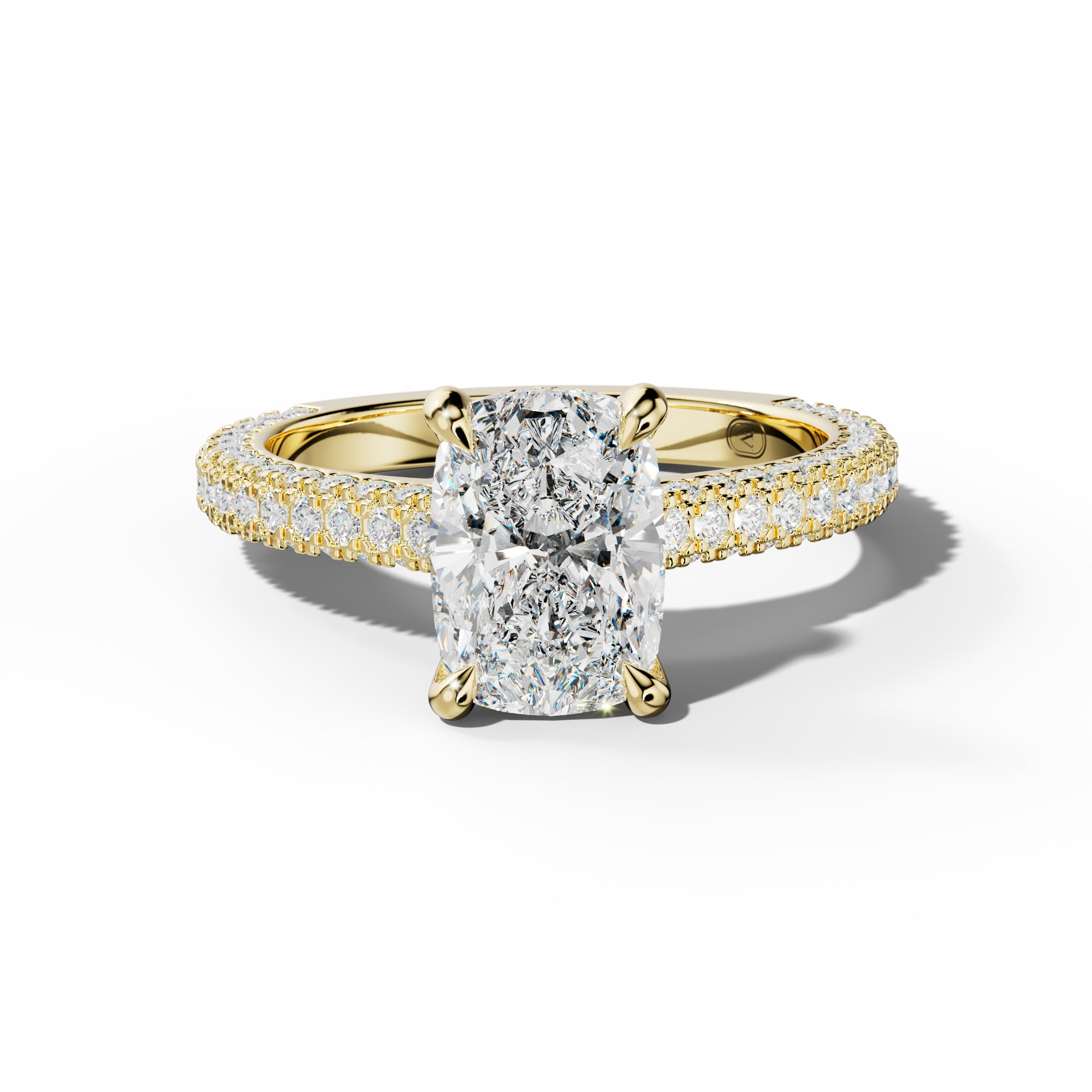 Michelle Elongated Cushion Diamond Engagement Ring