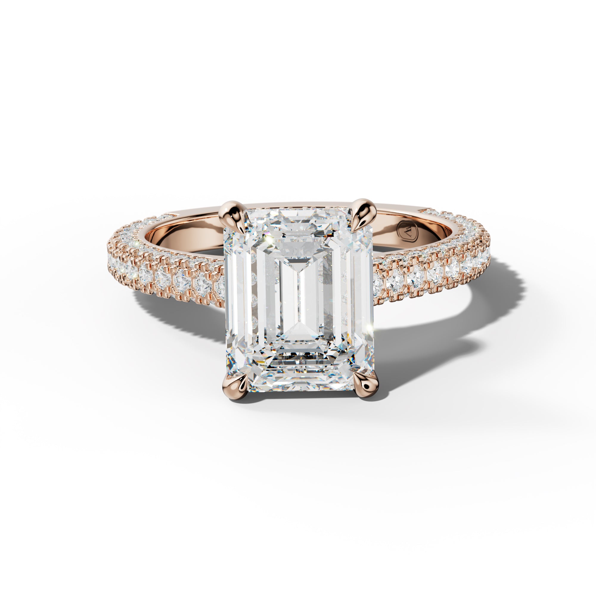Michelle Emerald Cut Engagement Ring