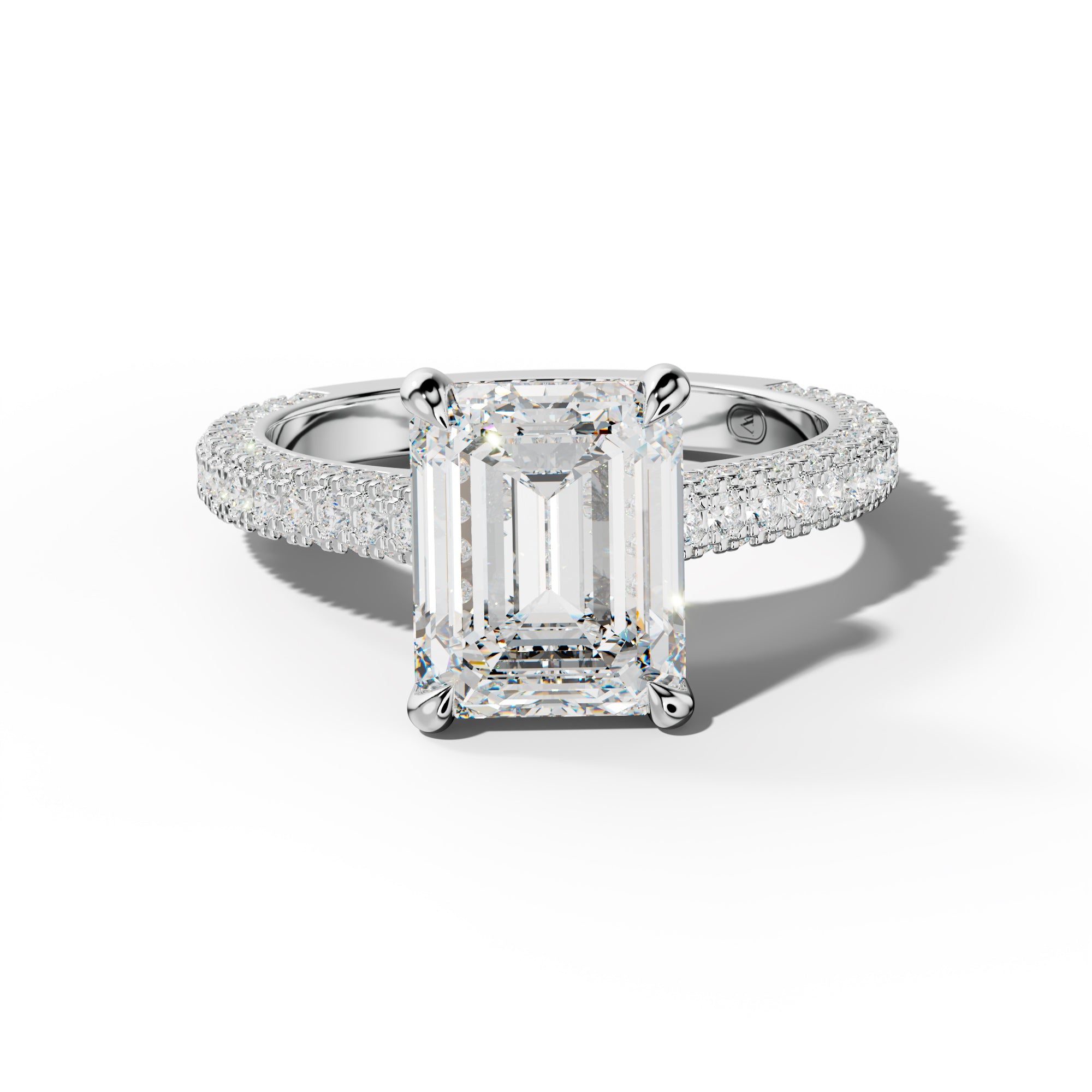 Michelle Emerald Cut Engagement Ring