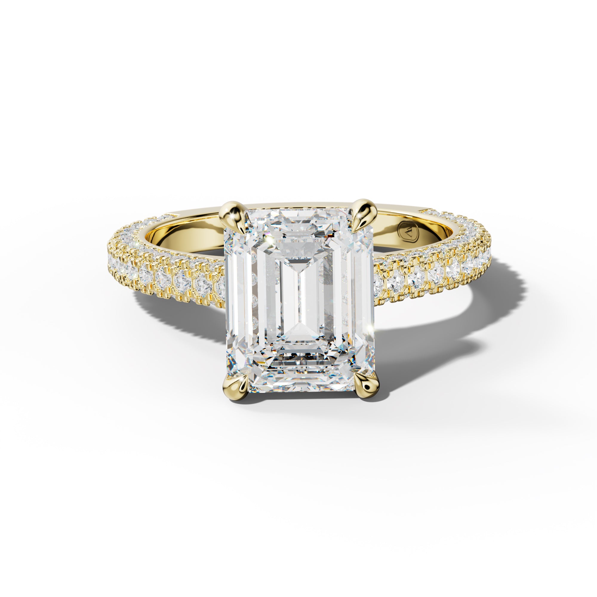 Michelle Emerald Cut Engagement Ring