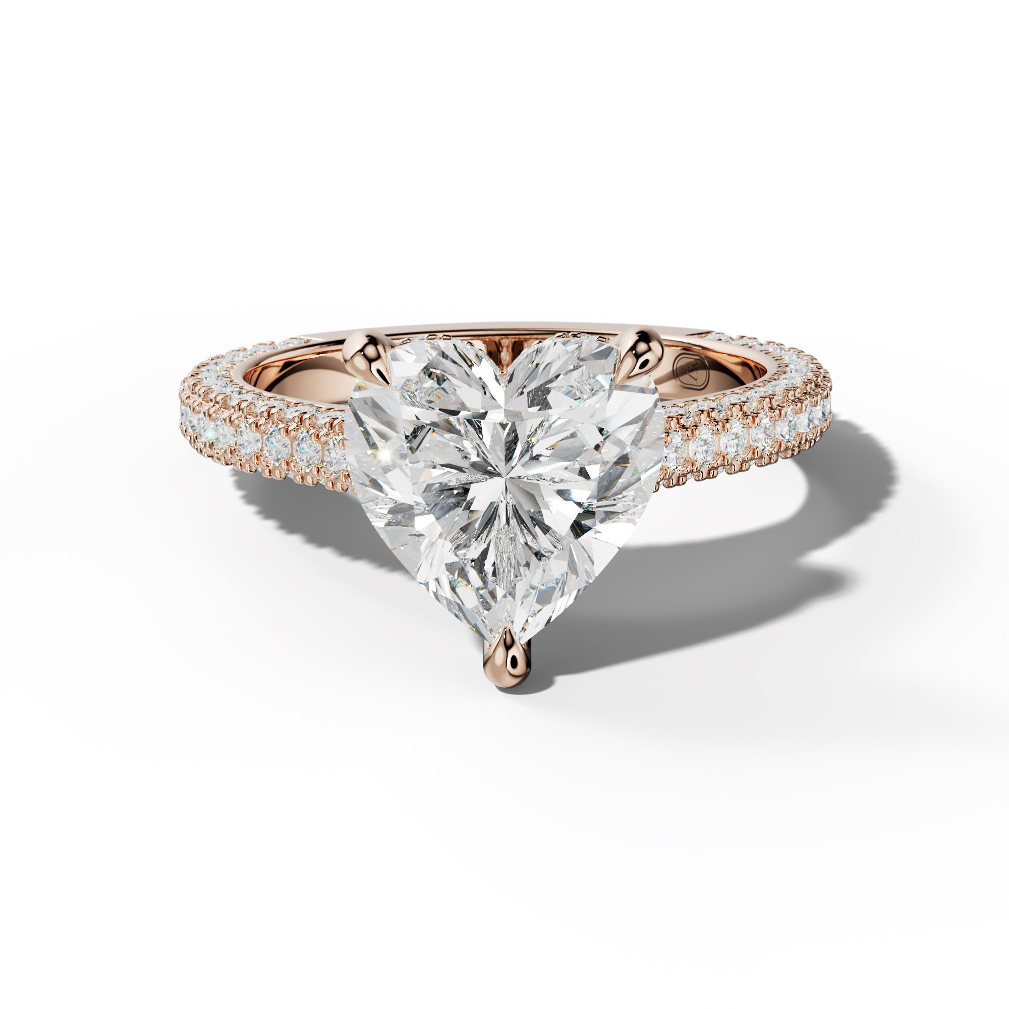 Michelle Heart Diamond Engagement Ring