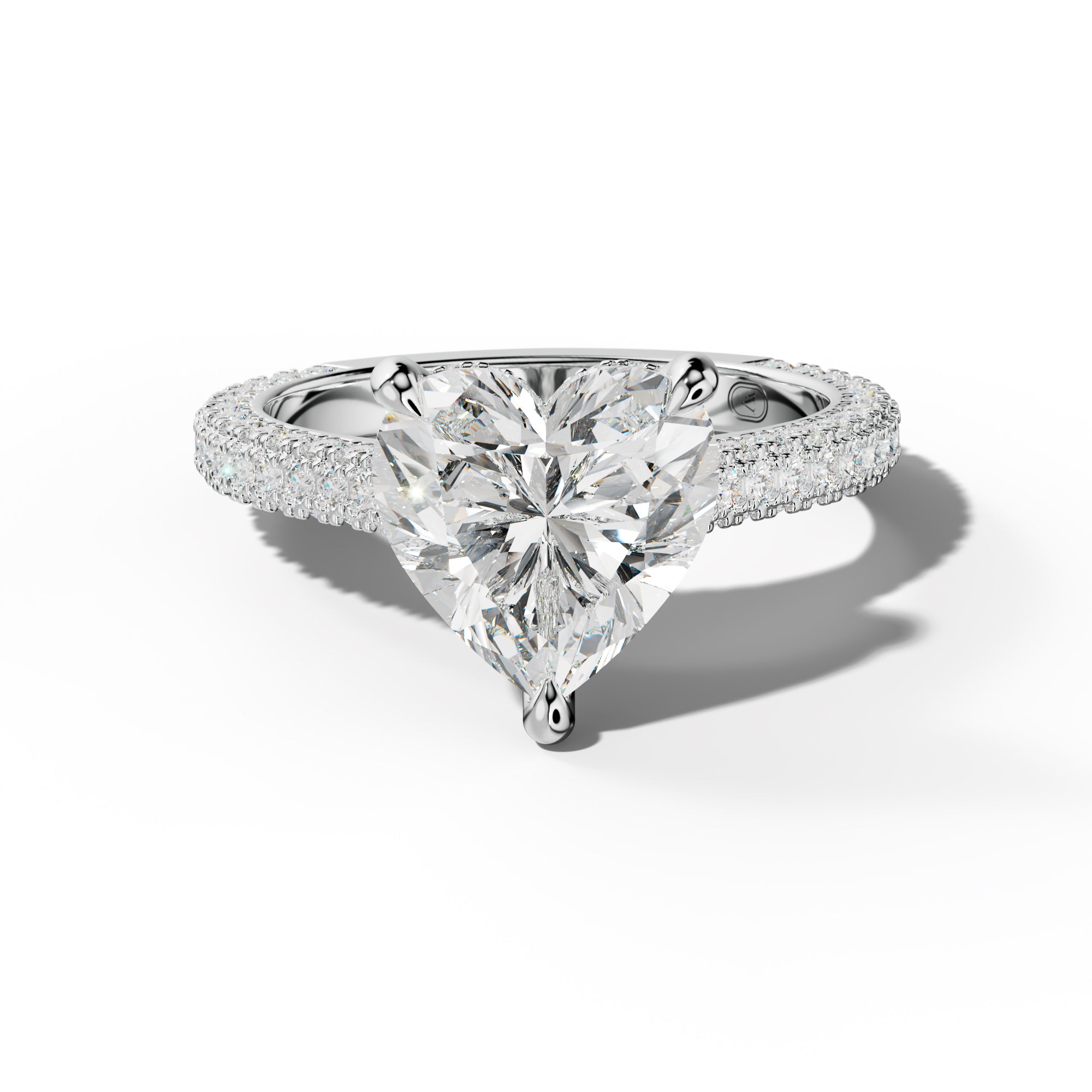Michelle Heart Diamond Engagement Ring