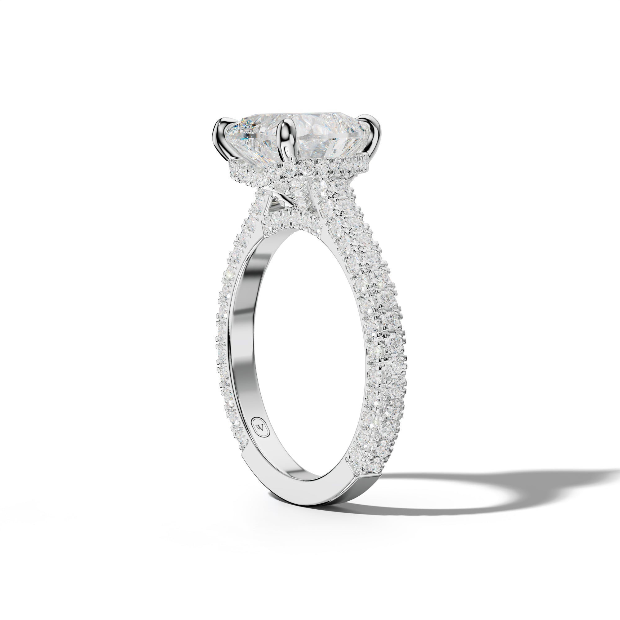 Michelle Heart Diamond Engagement Ring