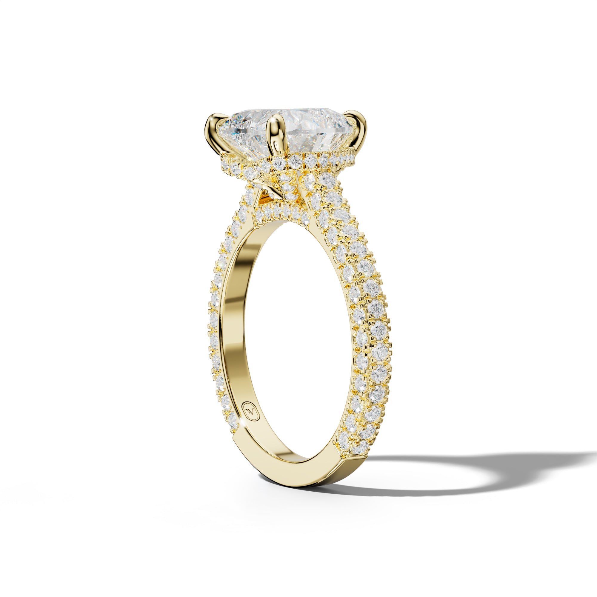 Michelle Heart Diamond Engagement Ring
