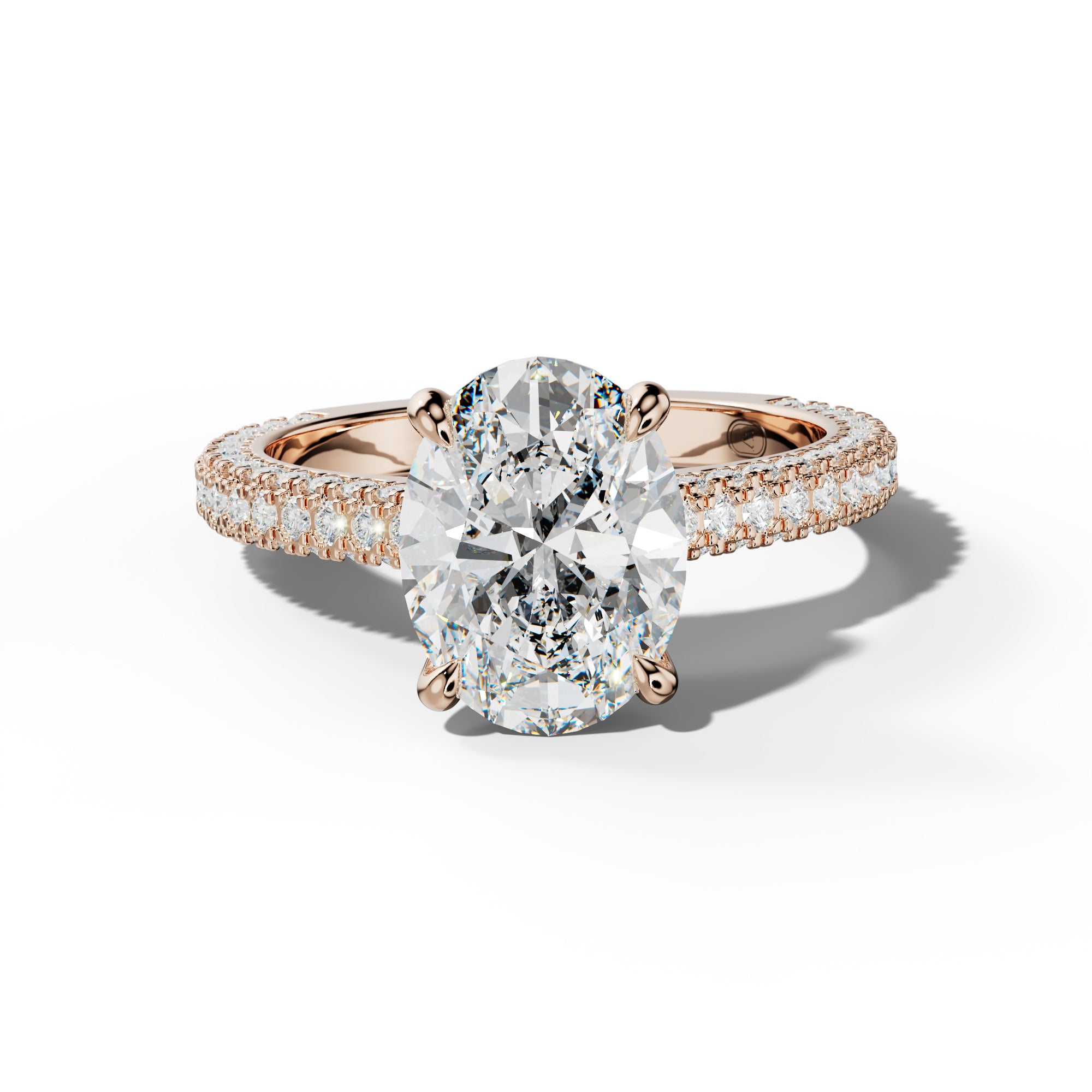 Michelle Oval Diamond Engagement Ring