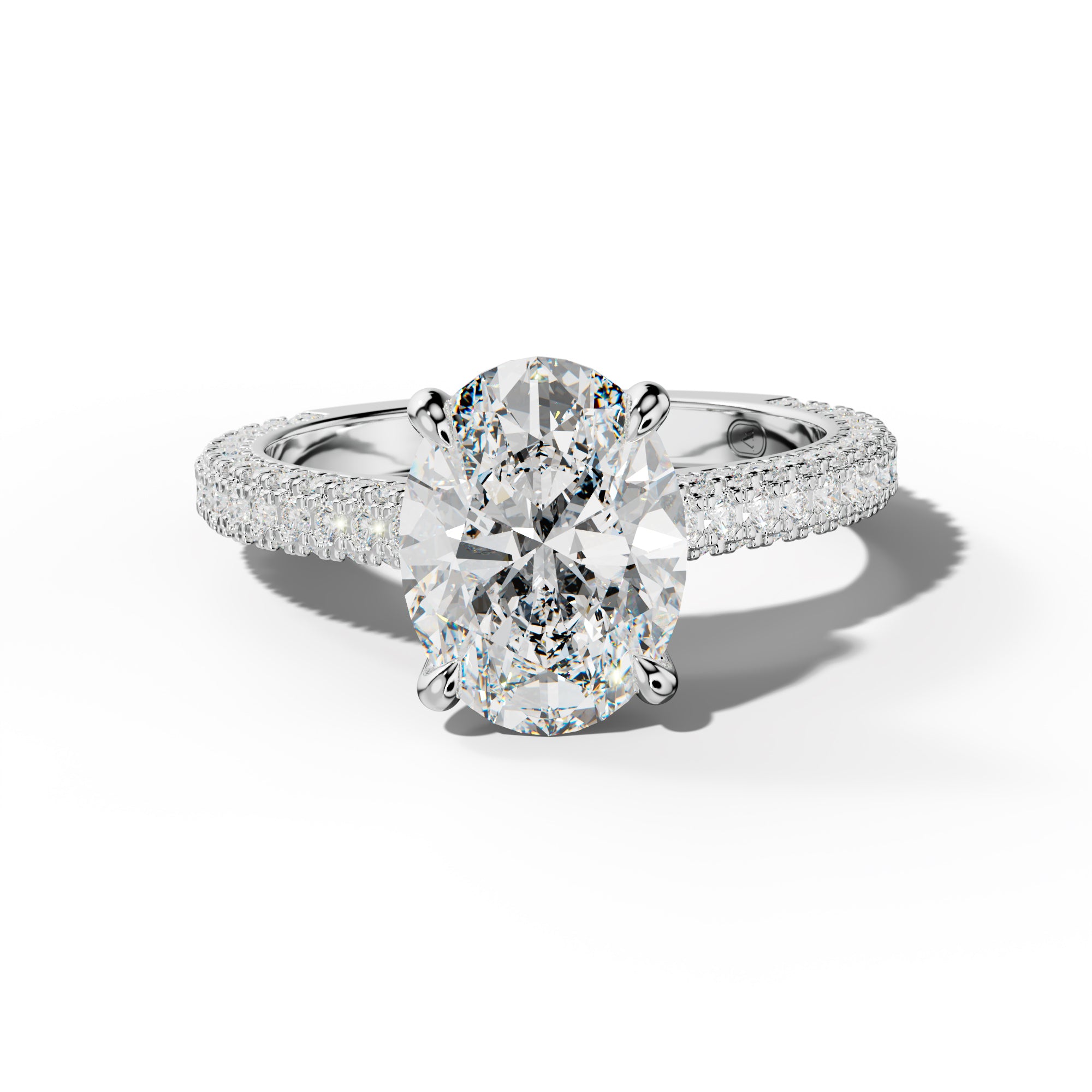 Michelle Oval Diamond Engagement Ring