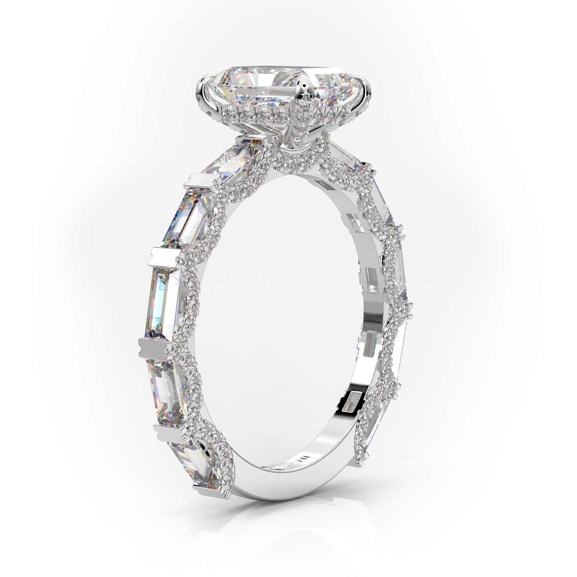 Francesca Radiant Lab Grown Diamond Engagement Ring IGI Certified-VIRABYANI