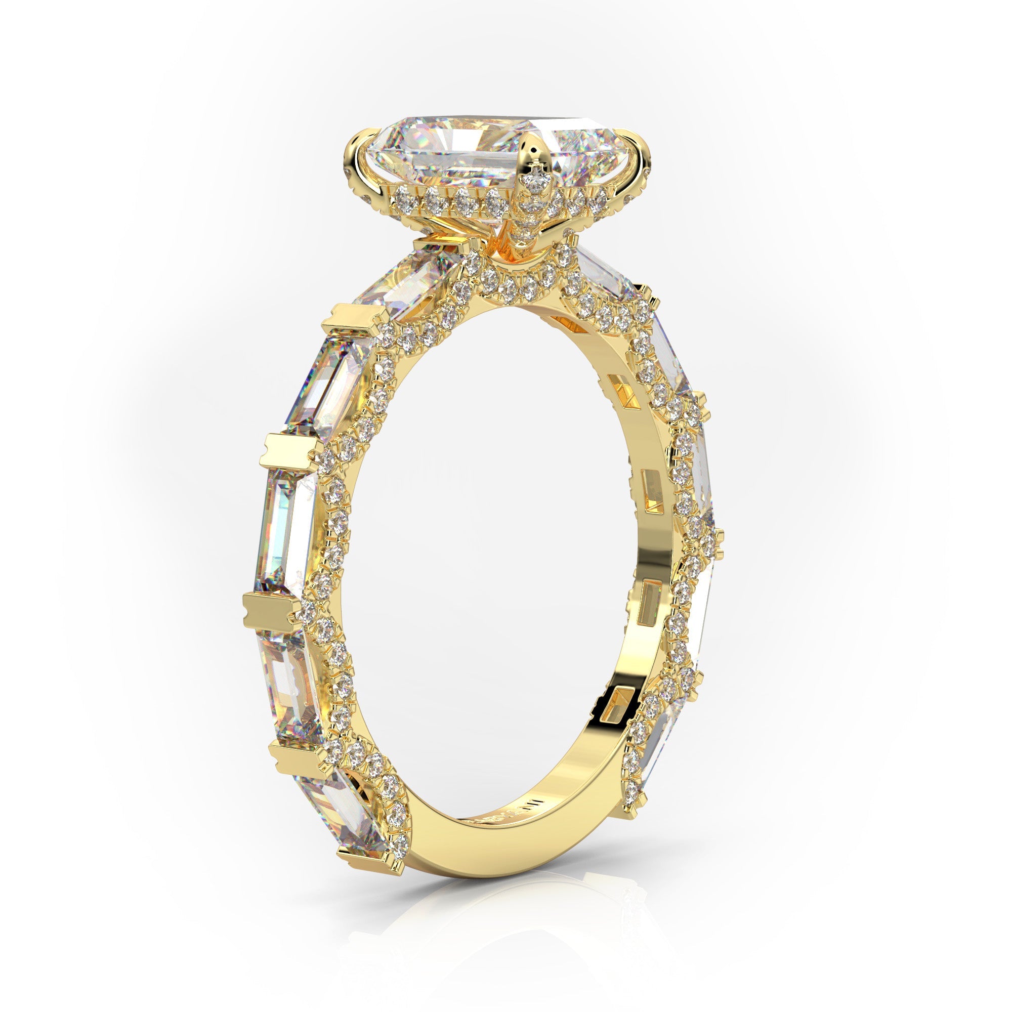 Francesca Radiant Lab Grown Diamond Engagement Ring IGI Certified-VIRABYANI