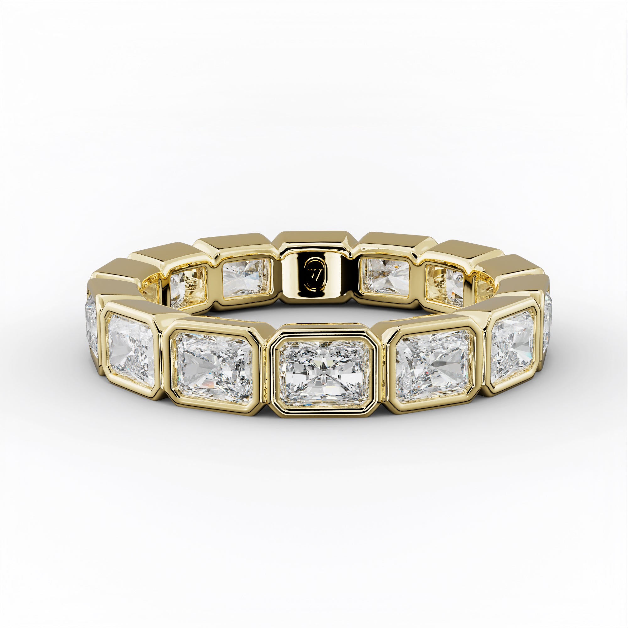 3.0 Carat East West Bezel Set Radiant Diamond Eternity Band