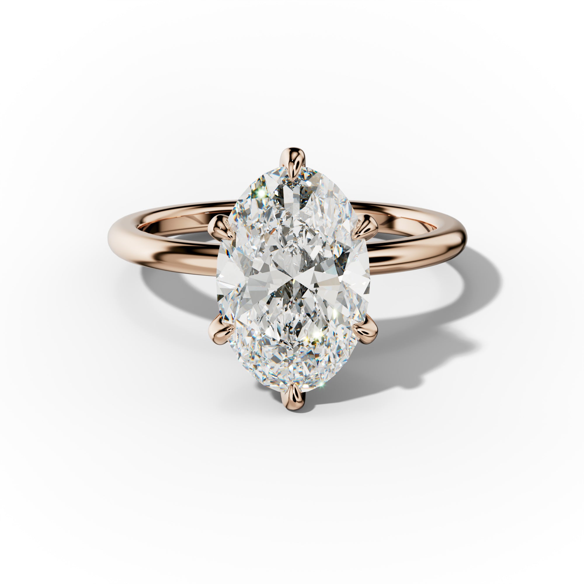 Zoey Oval Cut Diamond Engagement Ring