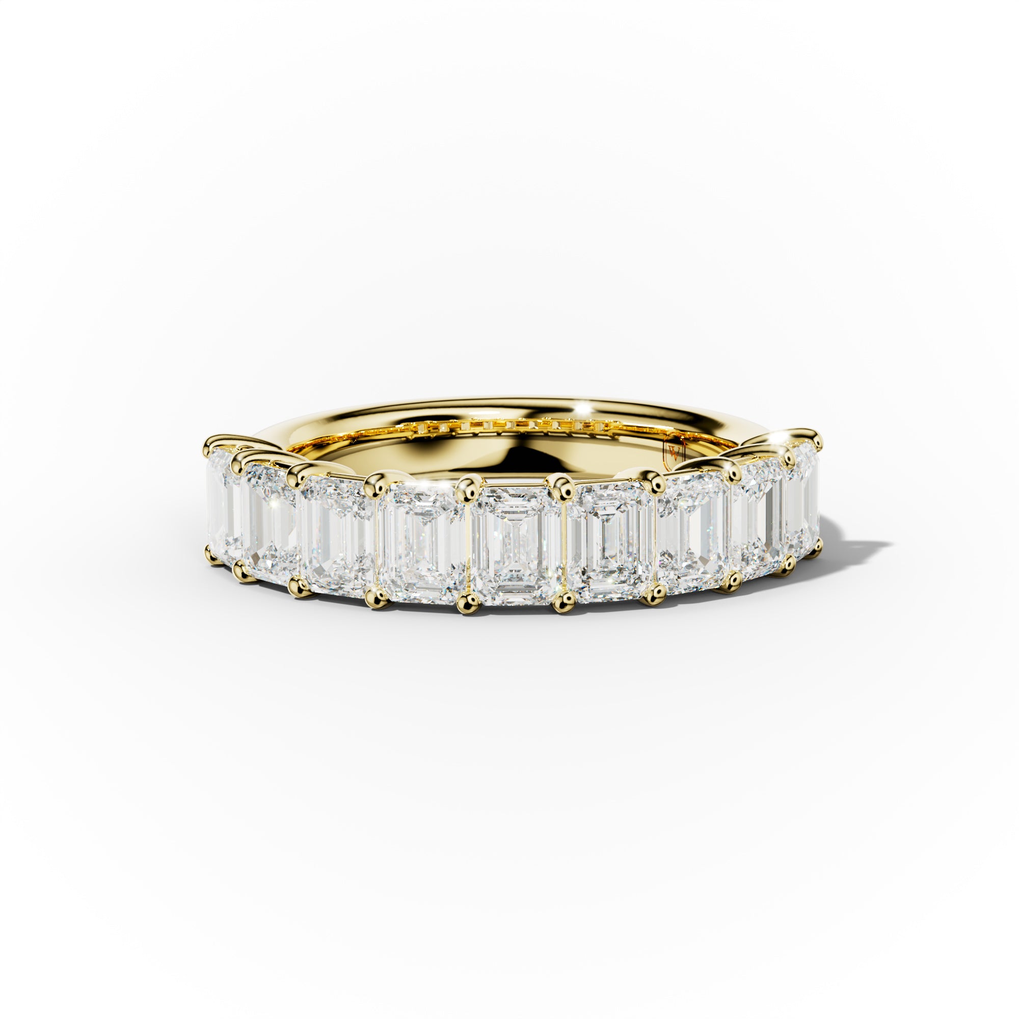 2.0 Carat Emerald Cut Diamond Anniversary Band