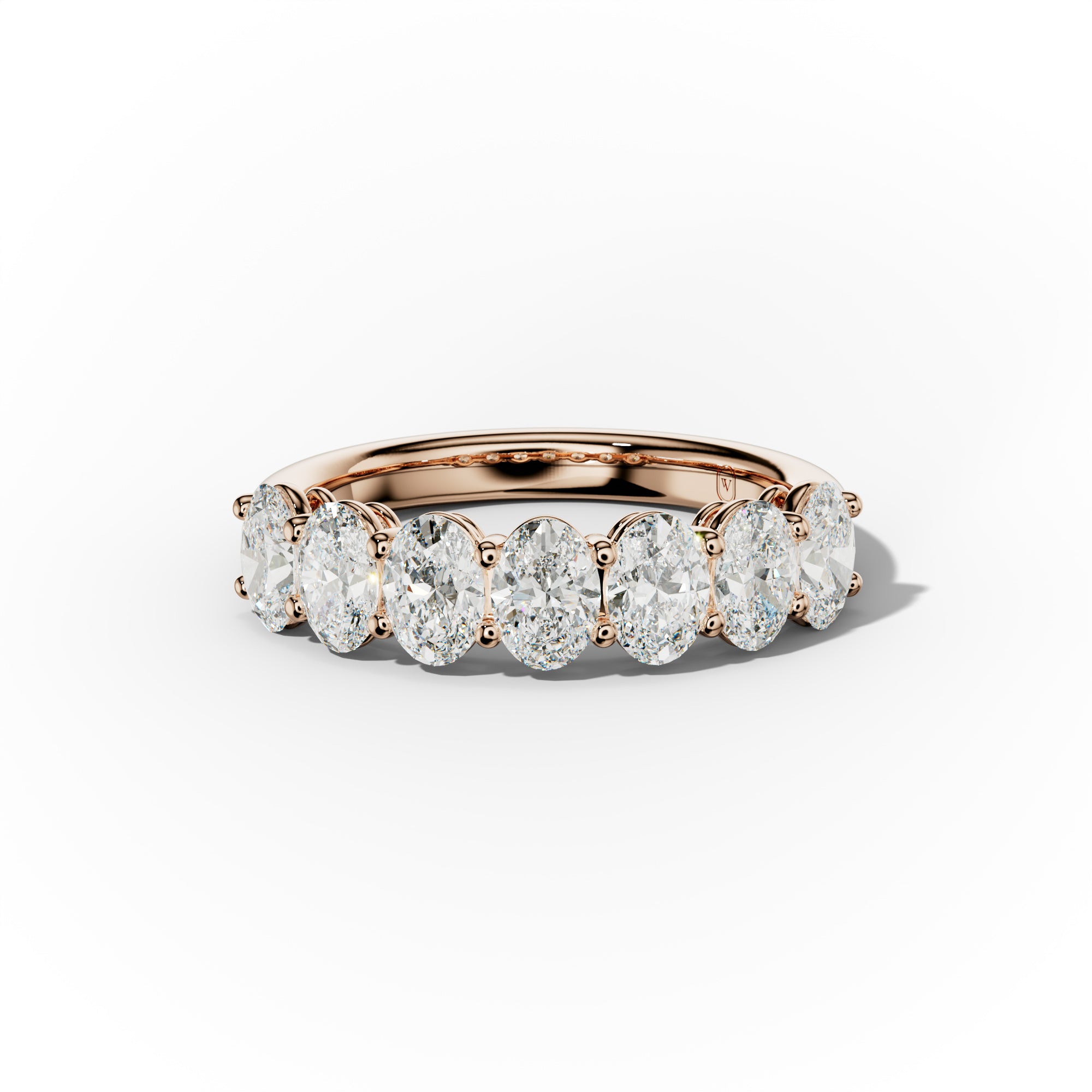 2.0 Carat Oval Diamond Anniversary Band