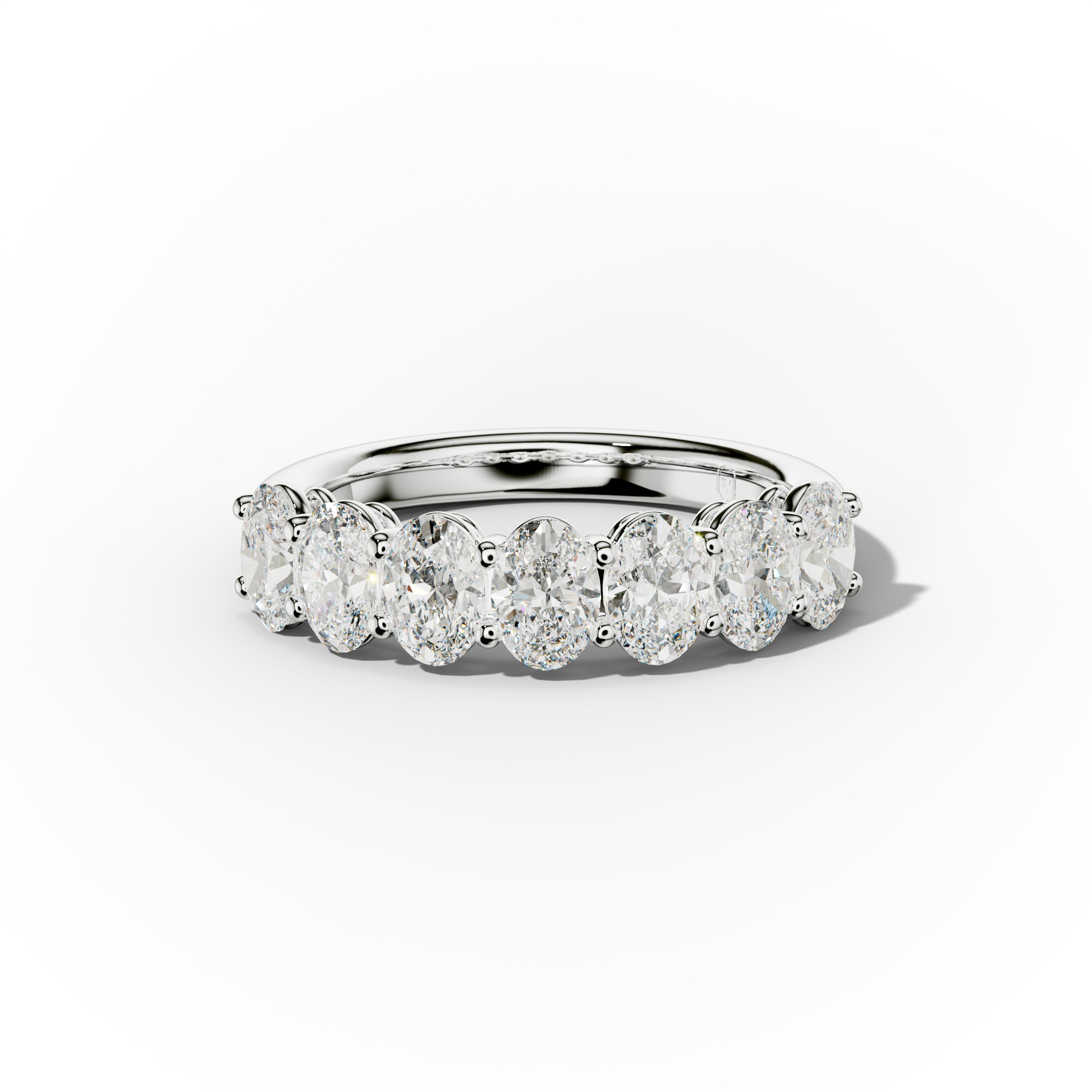 2.0 Carat Oval Diamond Anniversary Band