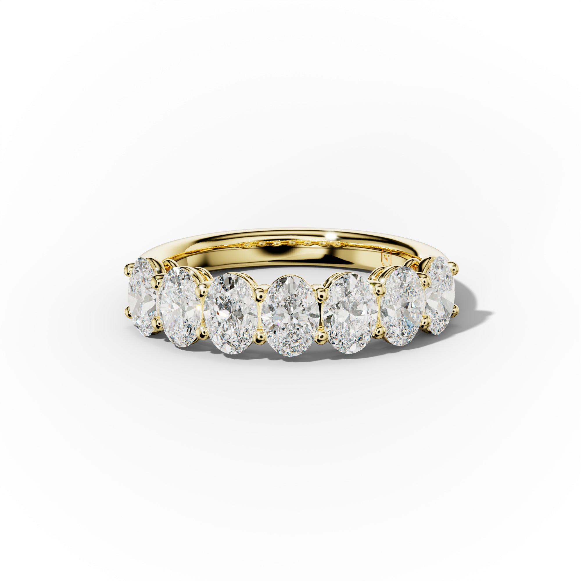 2.0 Carat Oval Diamond Anniversary Band