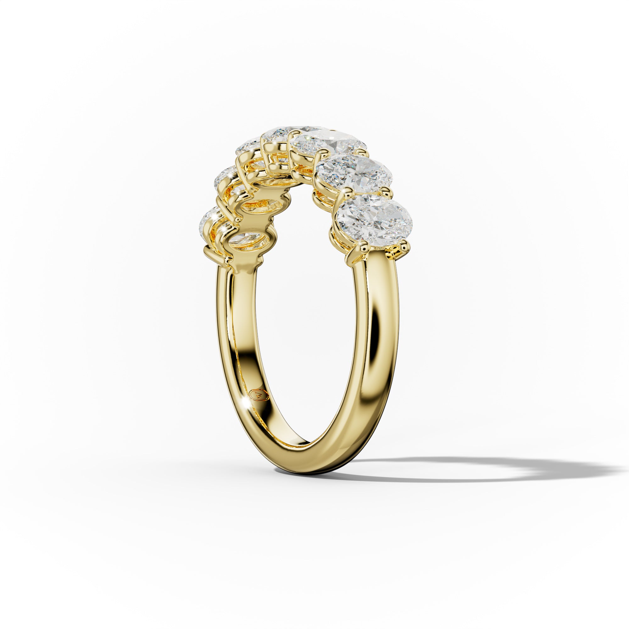 2.0 Carat Oval Diamond Anniversary Band