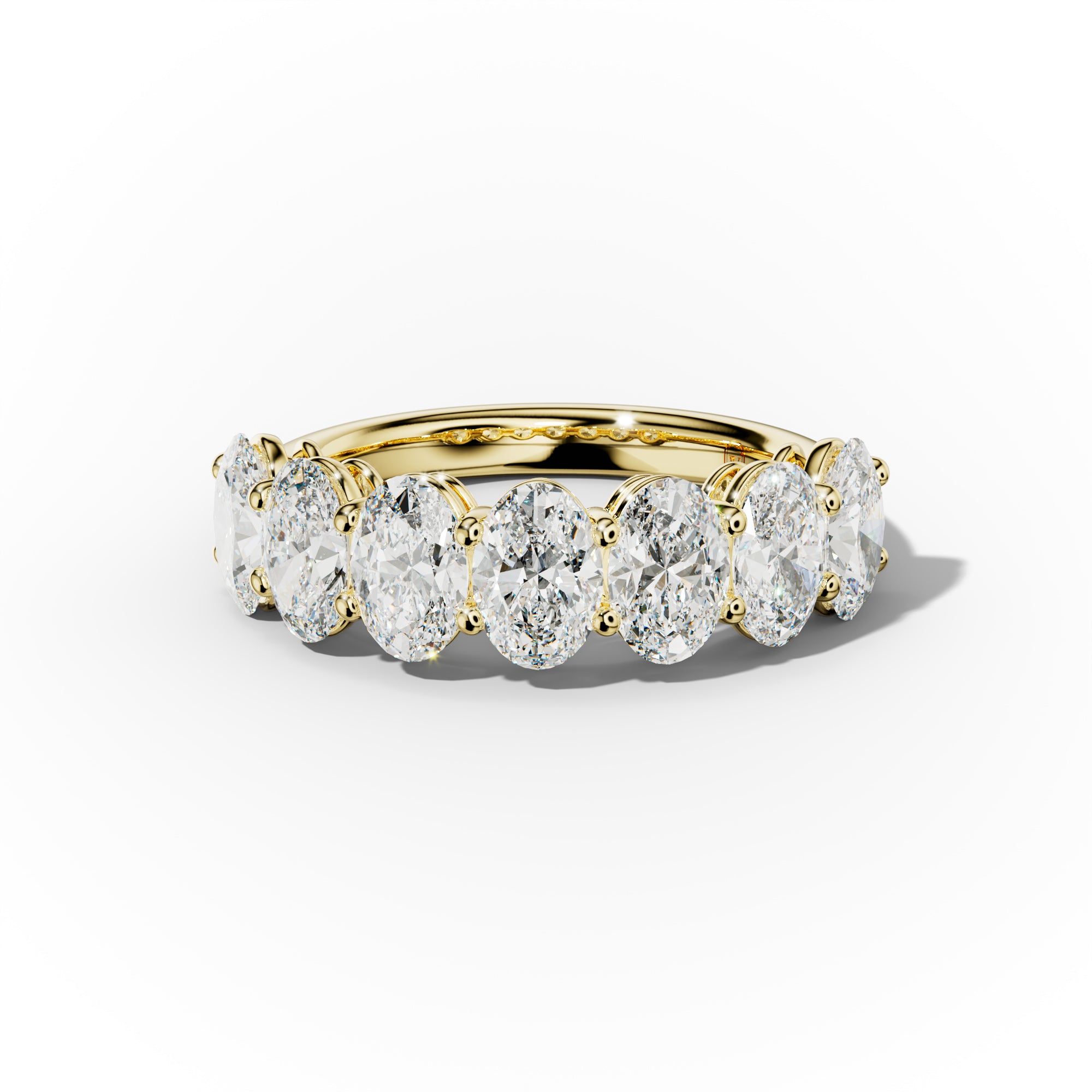 3.0 Carat Oval Diamond Anniversary Band