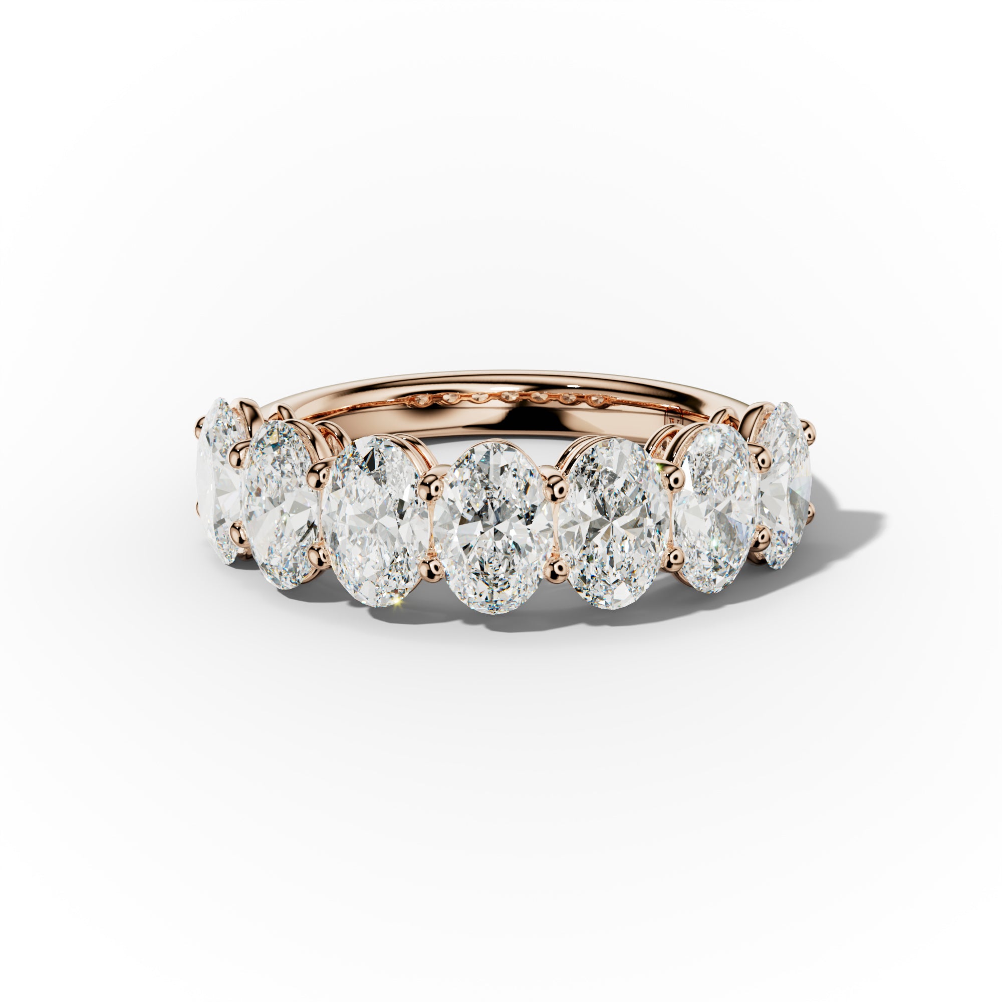 3.0 Carat Oval Diamond Anniversary Band