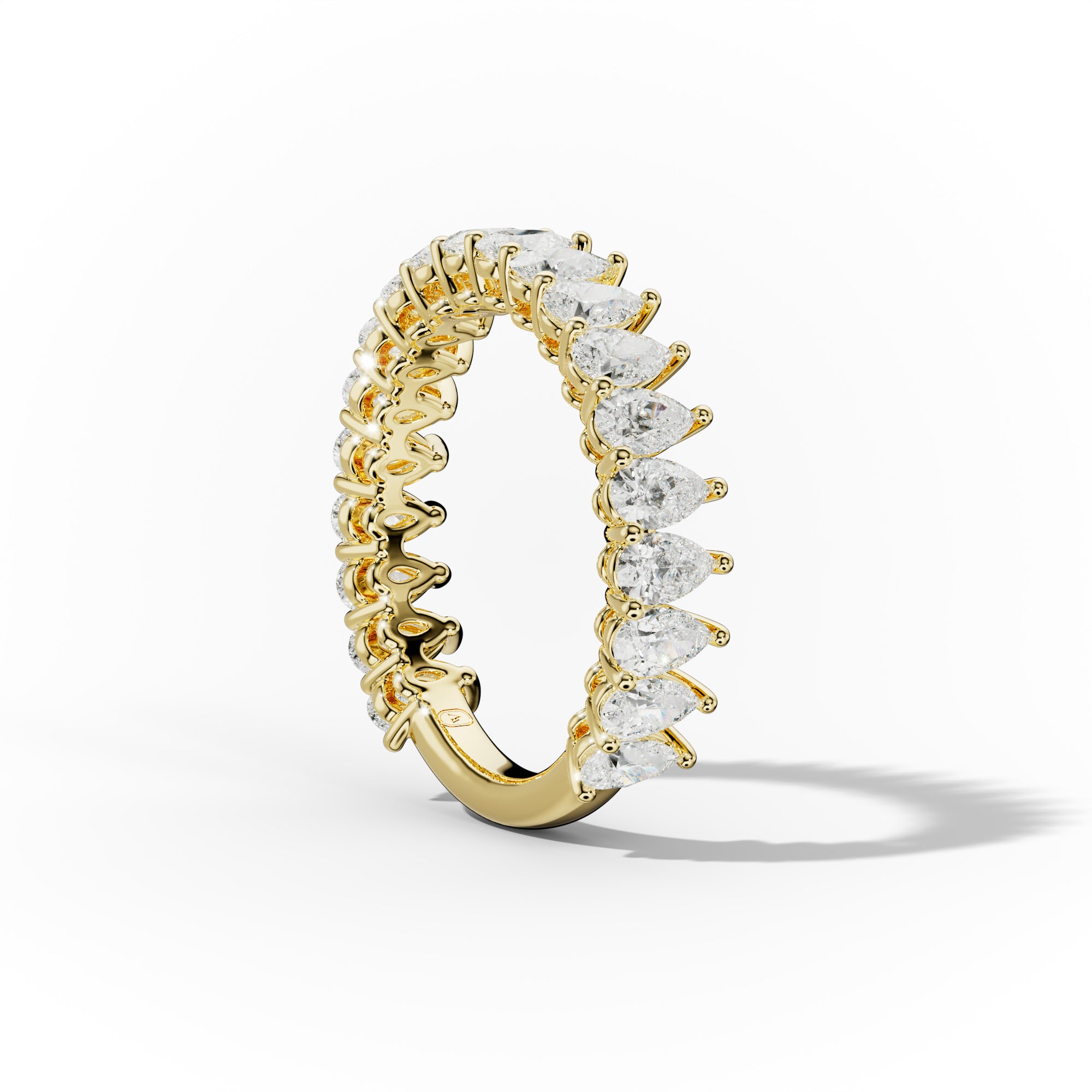 2.0 Carat Pear Shape Diamond Anniversary Band