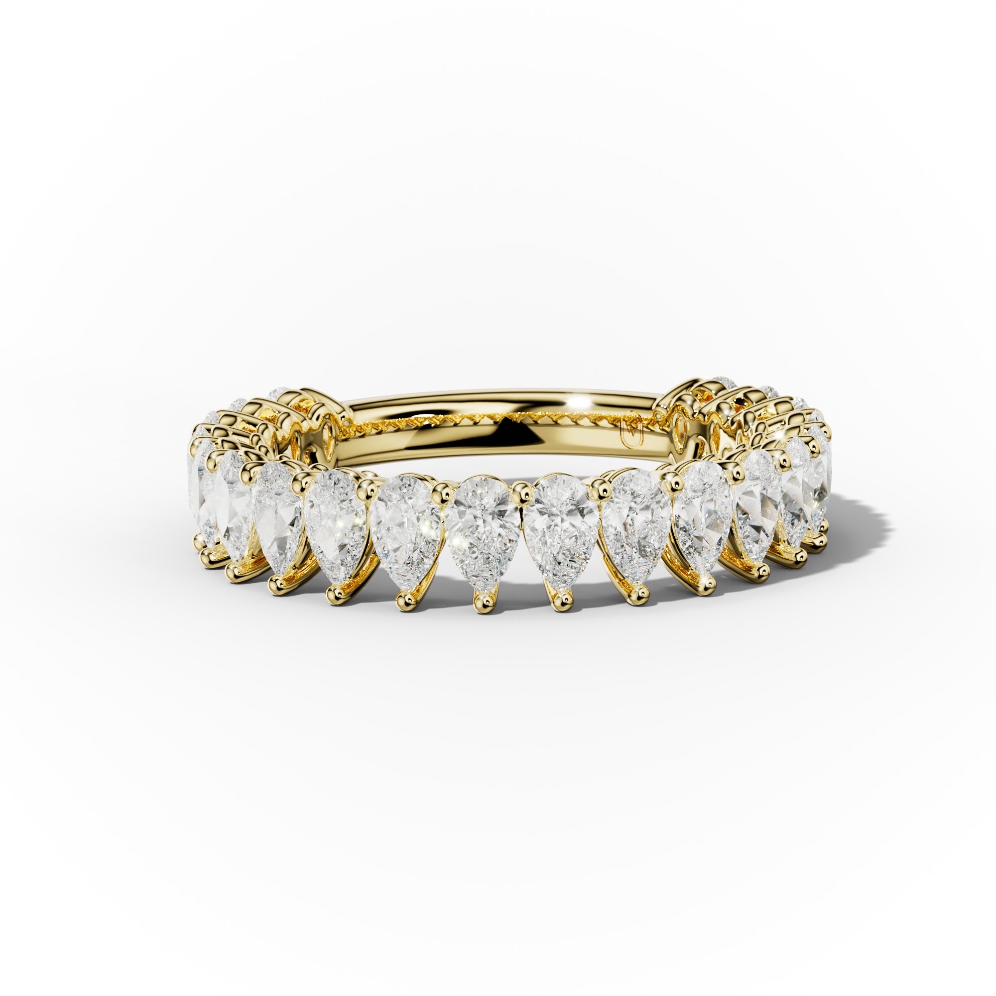 2.0 Carat Pear Shape Diamond Anniversary Band