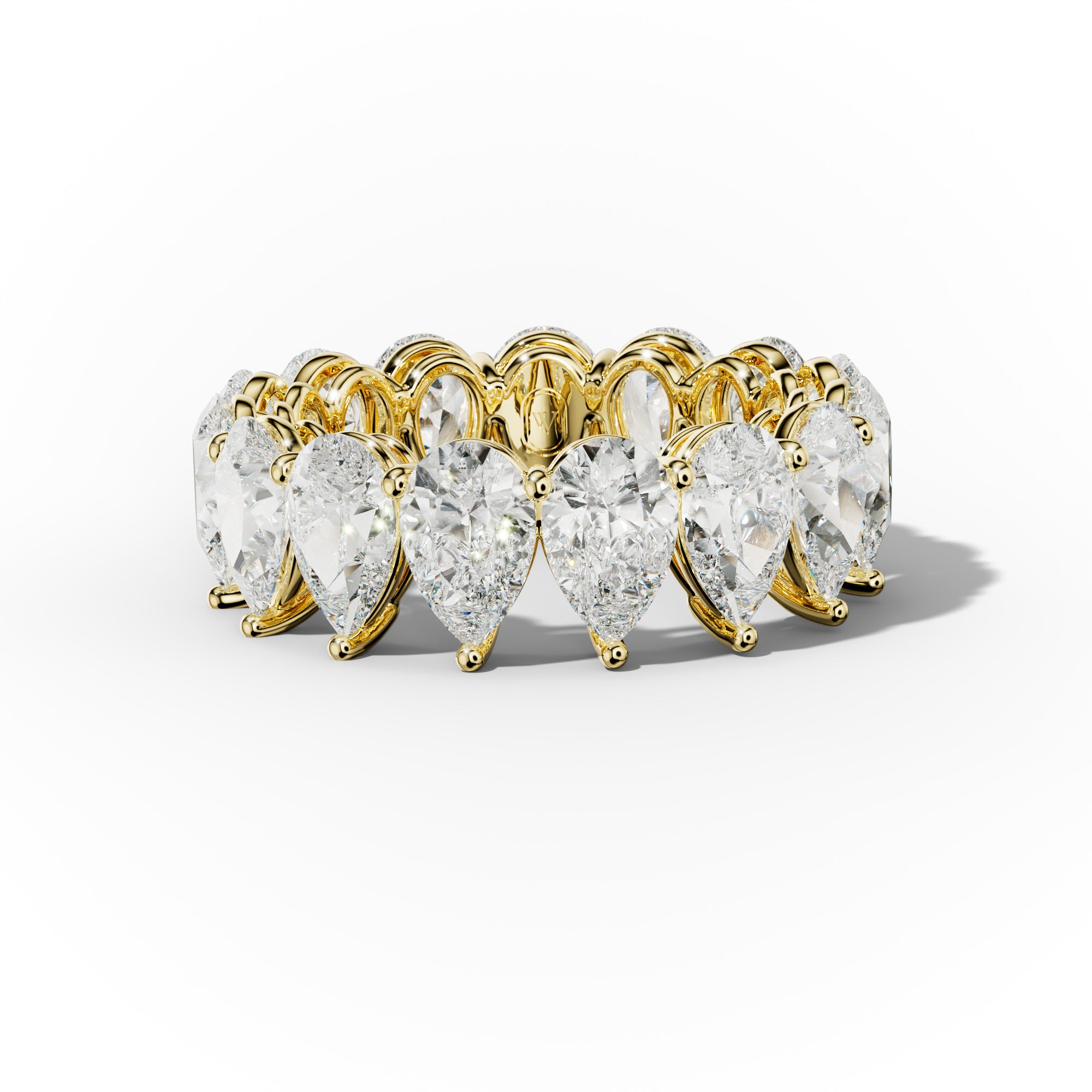 8.0 ct. Pear Cut Diamond Eternity Wedding Band