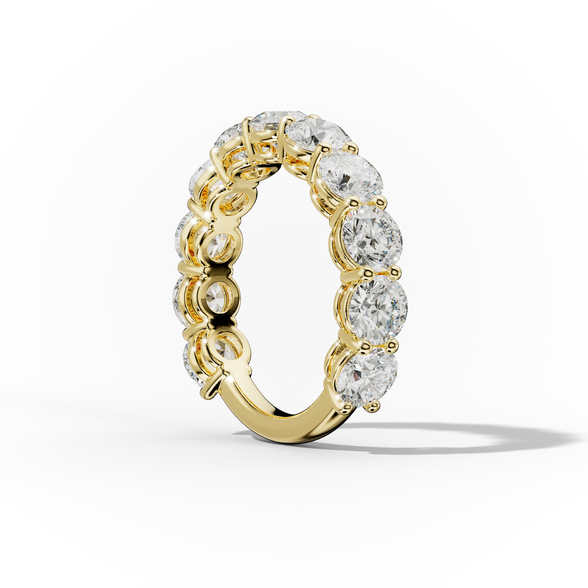 4.0 Carat Round Diamond Anniversary Band