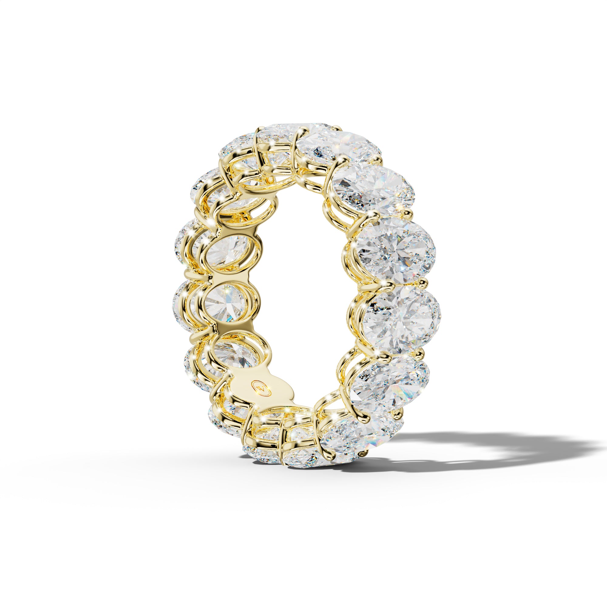 8.0 Carat Oval Diamond Eternity Band Shared Prong