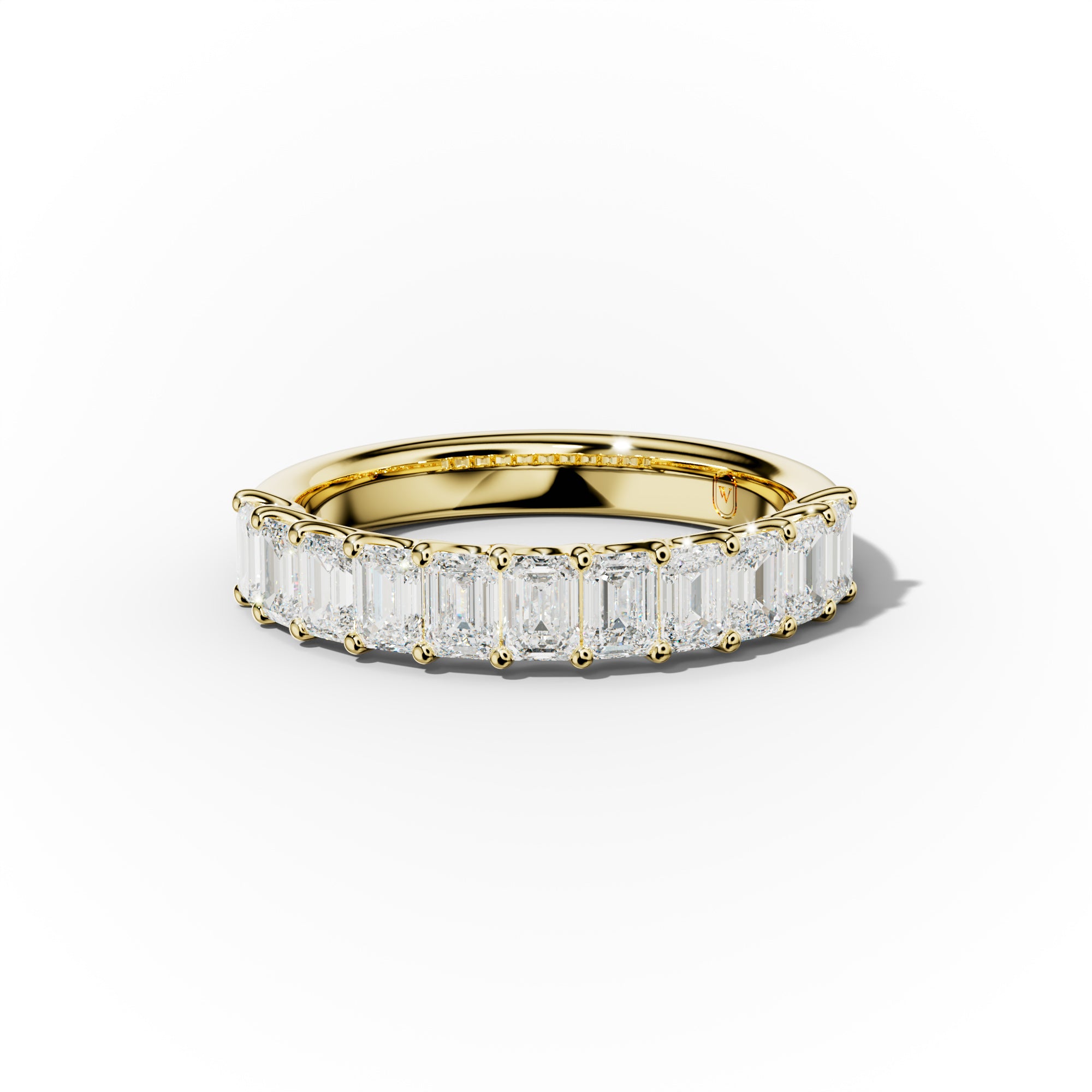 1.0 Carat Emerald Cut Diamond Anniversary Band