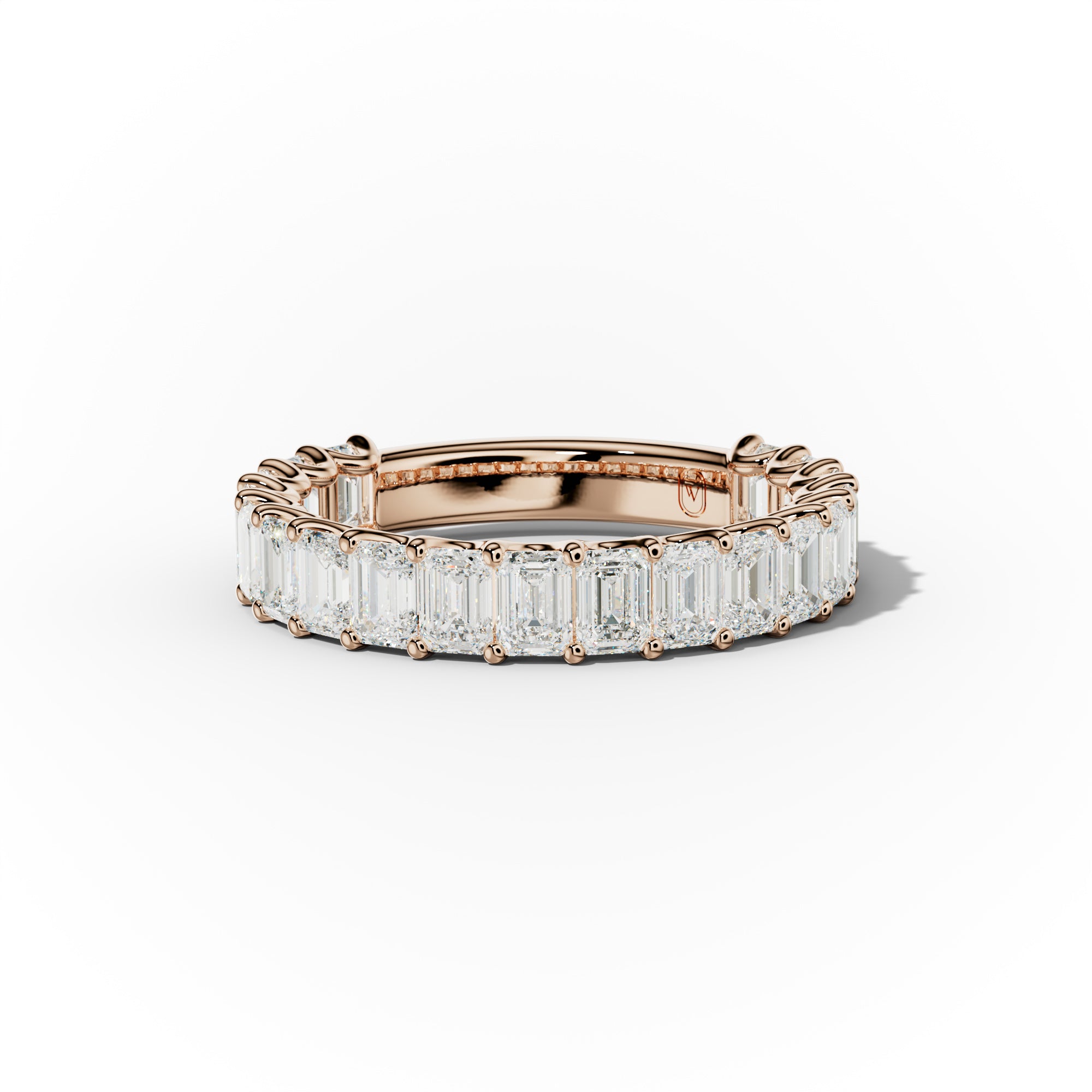 3.0 Carat Emerald Cut Diamond Anniversary Band