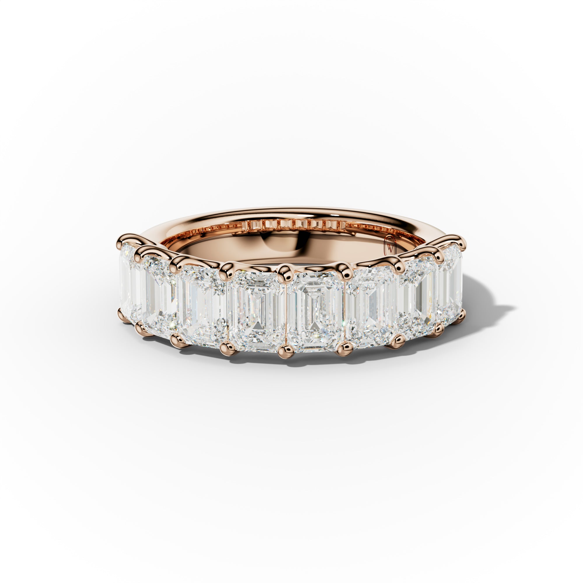 3.0 Carat Emerald Cut Diamond Anniversary Band