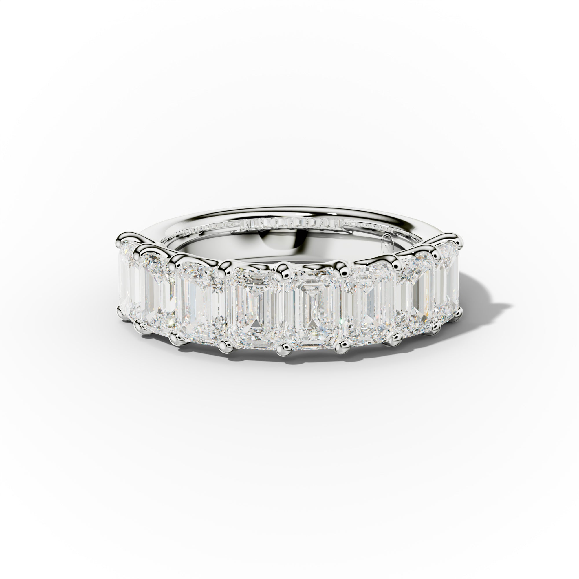 3.0 Carat Emerald Cut Diamond Anniversary Band
